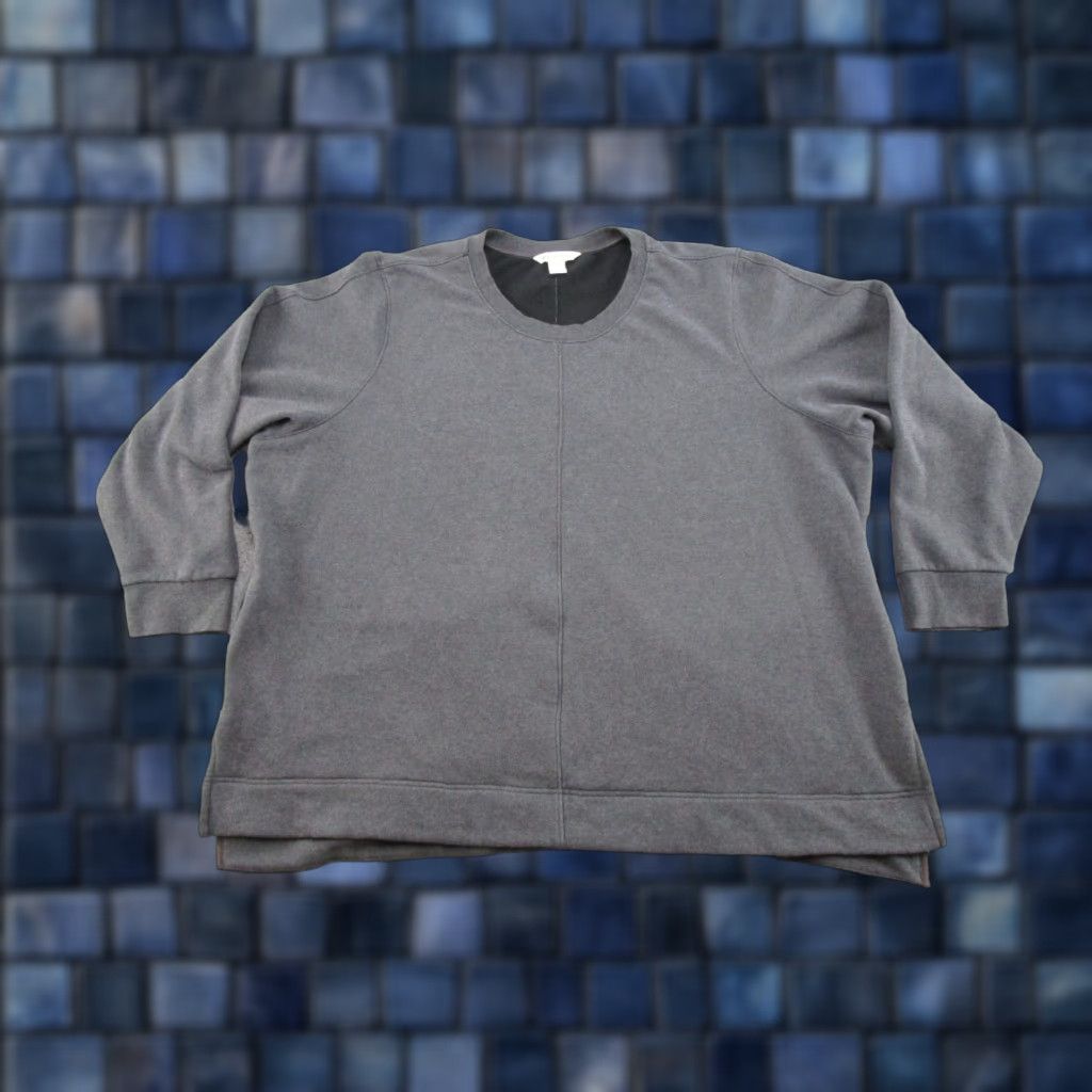 Athleta Athleta Sweatshirt Womens 3X Gray Fleece Zip Pocket Crewneck Pullover Plus Size 982561 Size XXL / US 16-18 / IT 52-54 - 1 Thumbnail