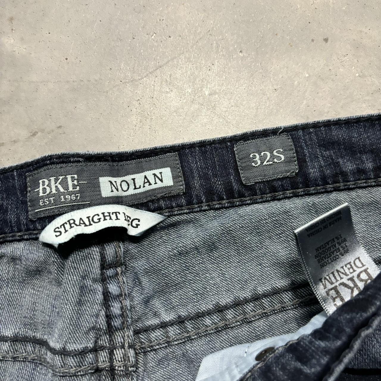 Japanese Brand × Vintage Crazy Vintage Y2K/2000s Grunge Faded Dark Wash Mall Goth Denim Jeans! Size US 32 / EU 48 - 8 Thumbnail