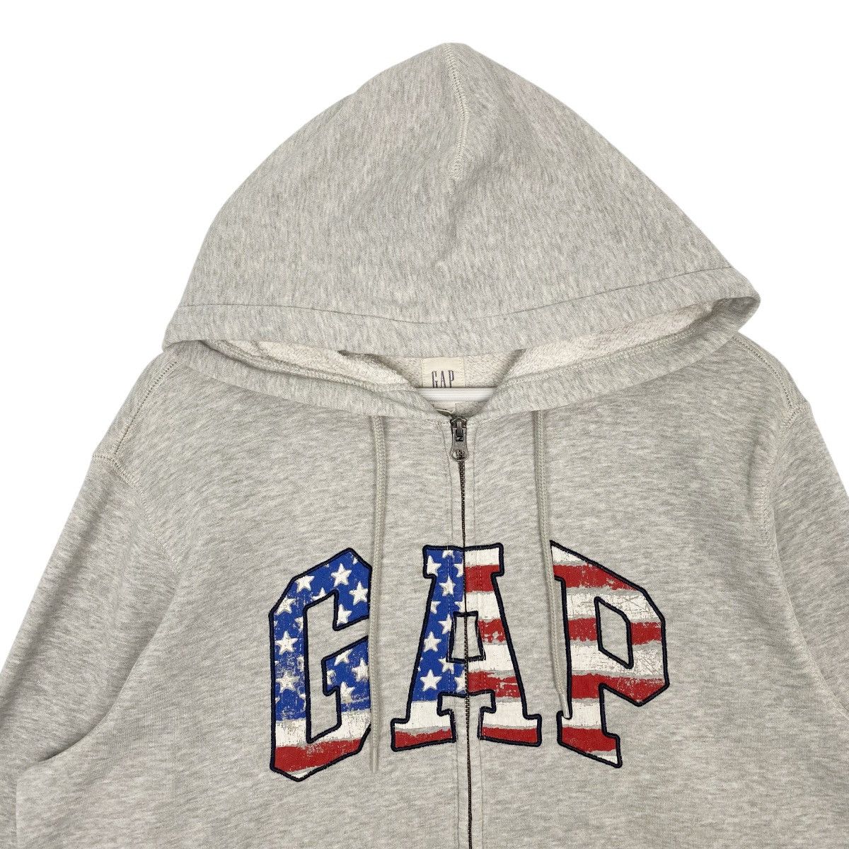 Vintage Vintage GAP Hoodie Sweater Big Logo Gray Pullover Jumper SzM Size US L / EU 52-54 / 3 - 4 Thumbnail