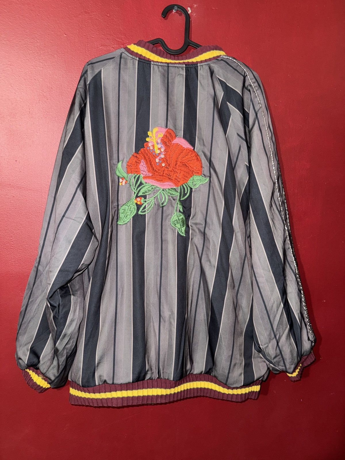 Kapital KAPITAL Rayon Stripe Souvenir Bomber Jacket(21SS) Size US M / EU 48-50 / 2 - 2 Thumbnail