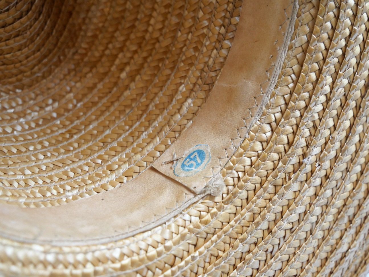 Other Vintage Raffia Straw Hat Wide Brim Natural Hat Size ONE SIZE - 8 Thumbnail