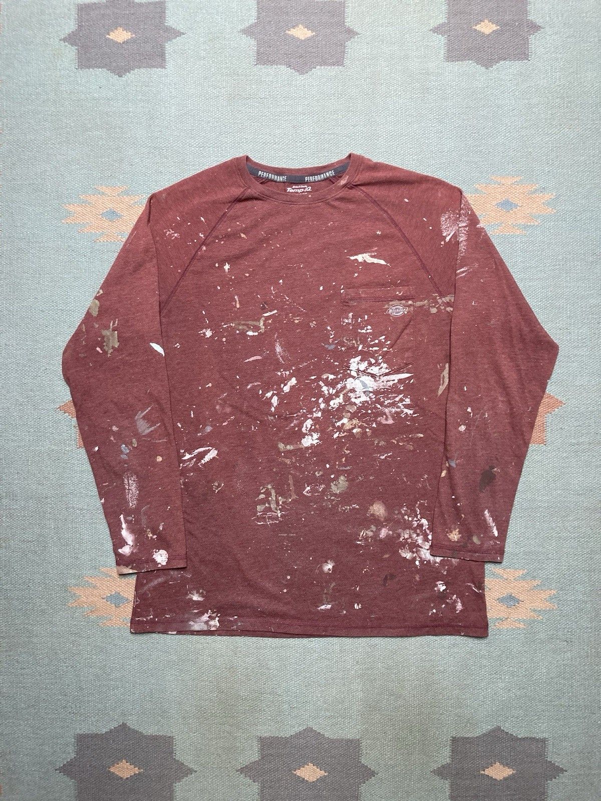 Dickies Dickies pocket t shirt temp IQ paint splatter maroon M Size US M / EU 48-50 / 2 - 1 Thumbnail