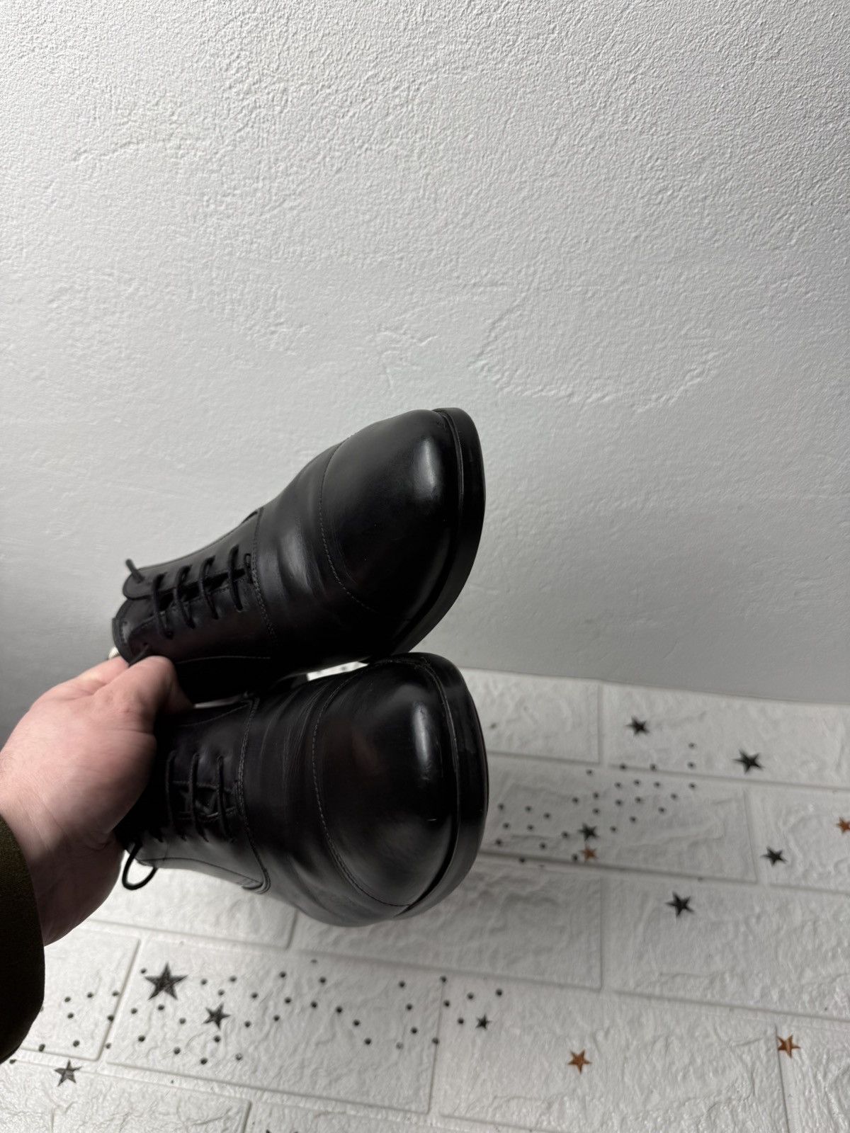 Prada PRADA Black Leather Oxfords US9 UK8.5 EUR44 Men Size US 9 / EU 42 - 4 Thumbnail