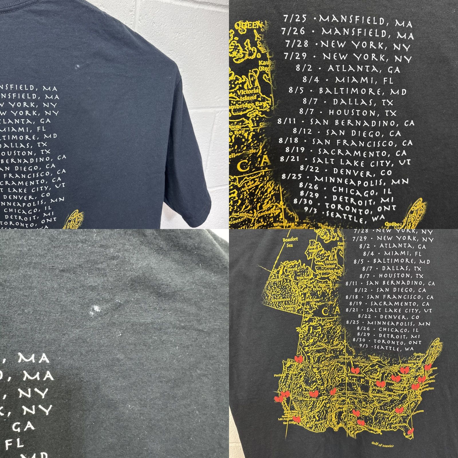 Anvil VINTAGE Wu Tang Clan T Shirt 3XL Rap Tee Method Tour Rage against the Machine Shirt Mens Black Cotton Crew Neck Short Sleeve Graphic Print 2000s Size US XXL / EU 58 / 5 - 9 Thumbnail
