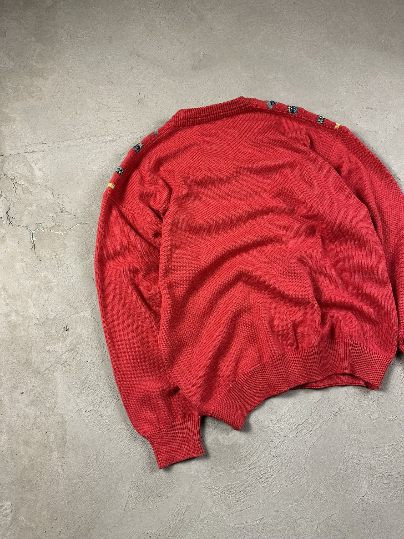Vintage 80s Vintage Italian 3D Cable Oversized Boxy Sweater Size US M / EU 48-50 / 2 - 10 Thumbnail
