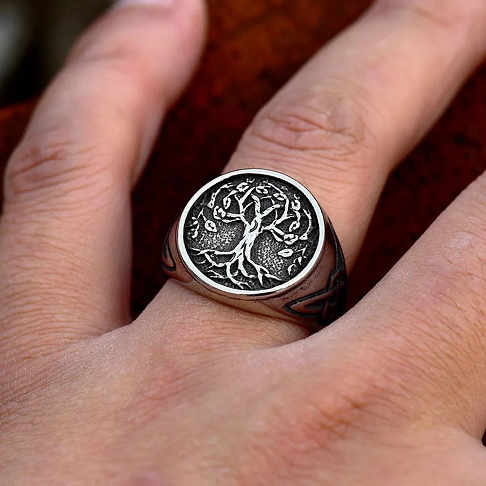 Jewelry Viking Tree of Life Ring Size ONE SIZE - 2 Thumbnail