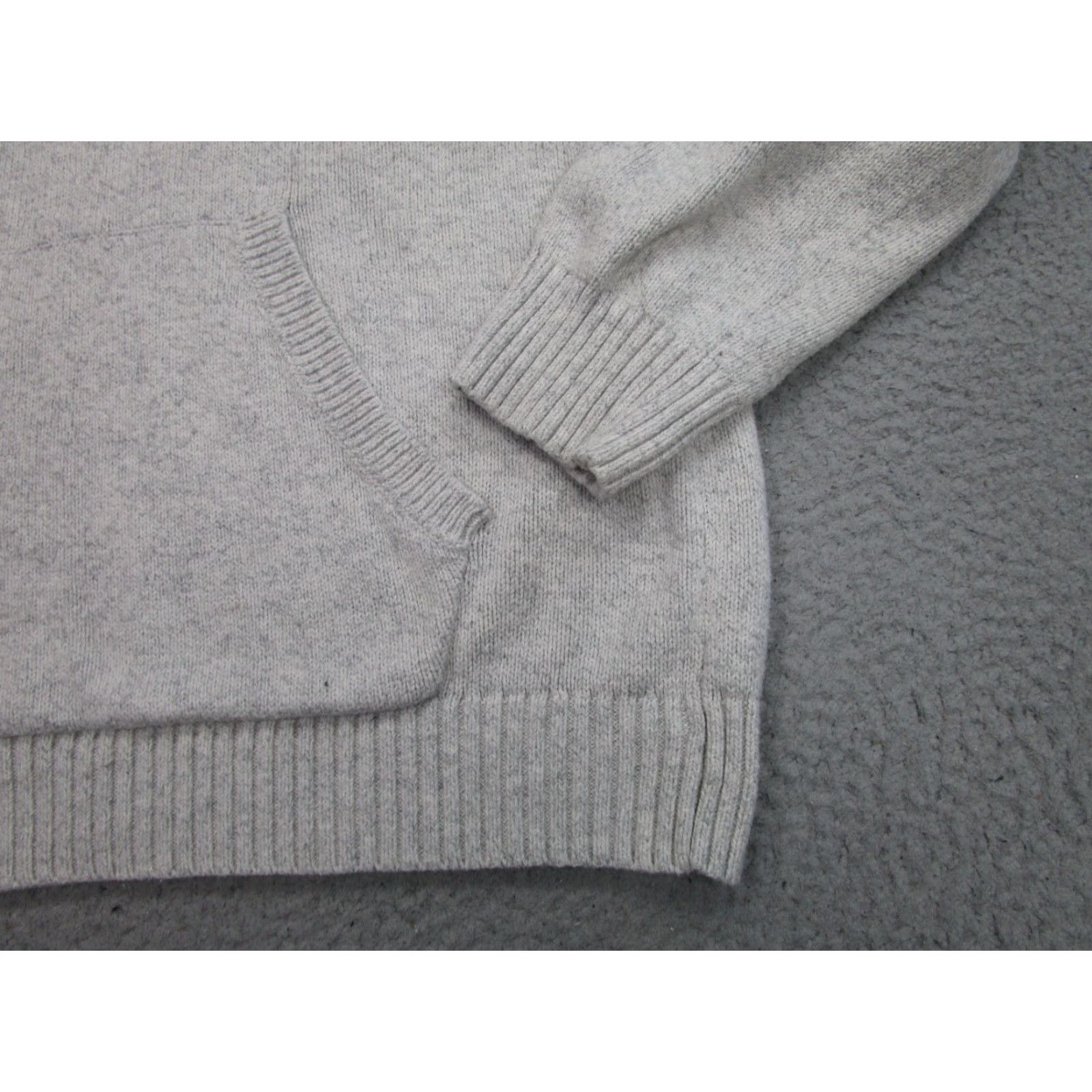 Vintage Target Hoodie Sweater Womens L Gray Knit Pullover Kangaroo Pocket Athleisure Size L / US 10 / IT 46 - 6 Thumbnail