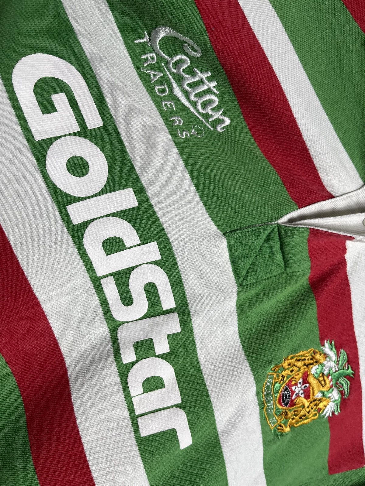 Cotton Traders LONG SLEEVE RUGBY UNION LEICESTER TIGERS 1996 1997 JERSEY Size US M / EU 48-50 / 2 - 4 Thumbnail