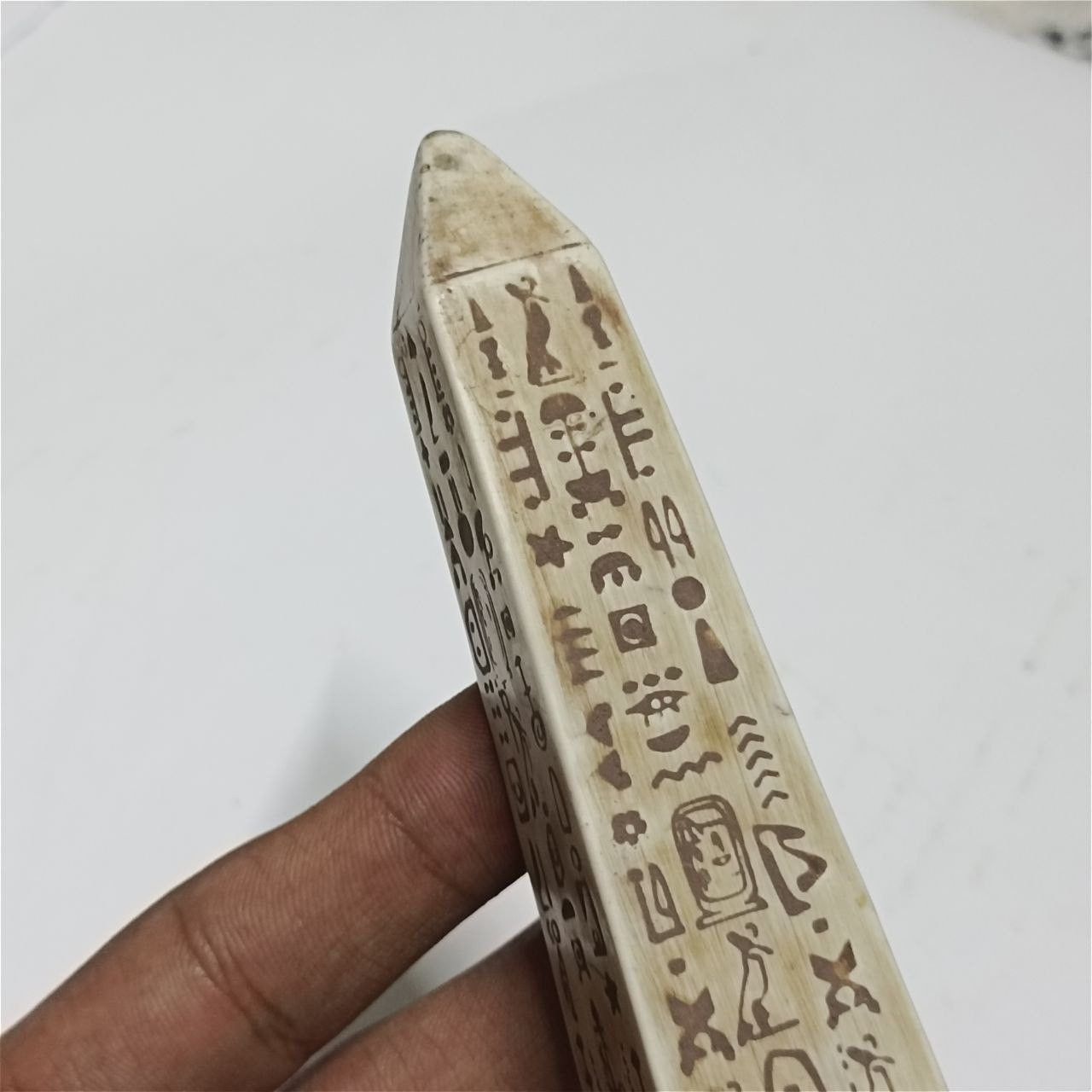 Handmade Egyptian Obelisk Statue – Ancient Hieroglyphic Decor Size ONE SIZE - 2 Thumbnail