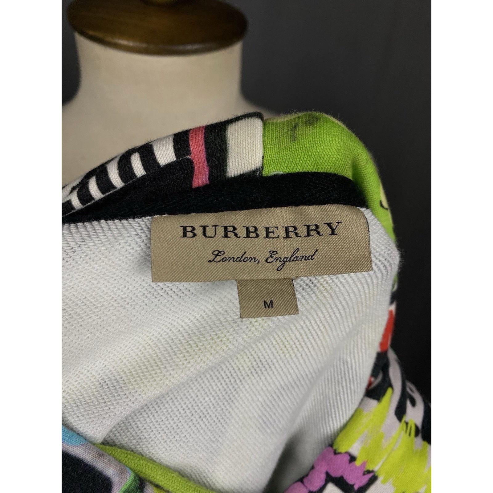 Burberry Burberry Graphic Logo Monogram Men's Multicolored Hoodie Swe Size US M / EU 48-50 / 2 - 9 Thumbnail