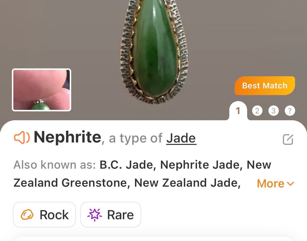 Handmade Handcrafted elegant genuine stone pendant on chain necklace Size ONE SIZE - 7 Thumbnail
