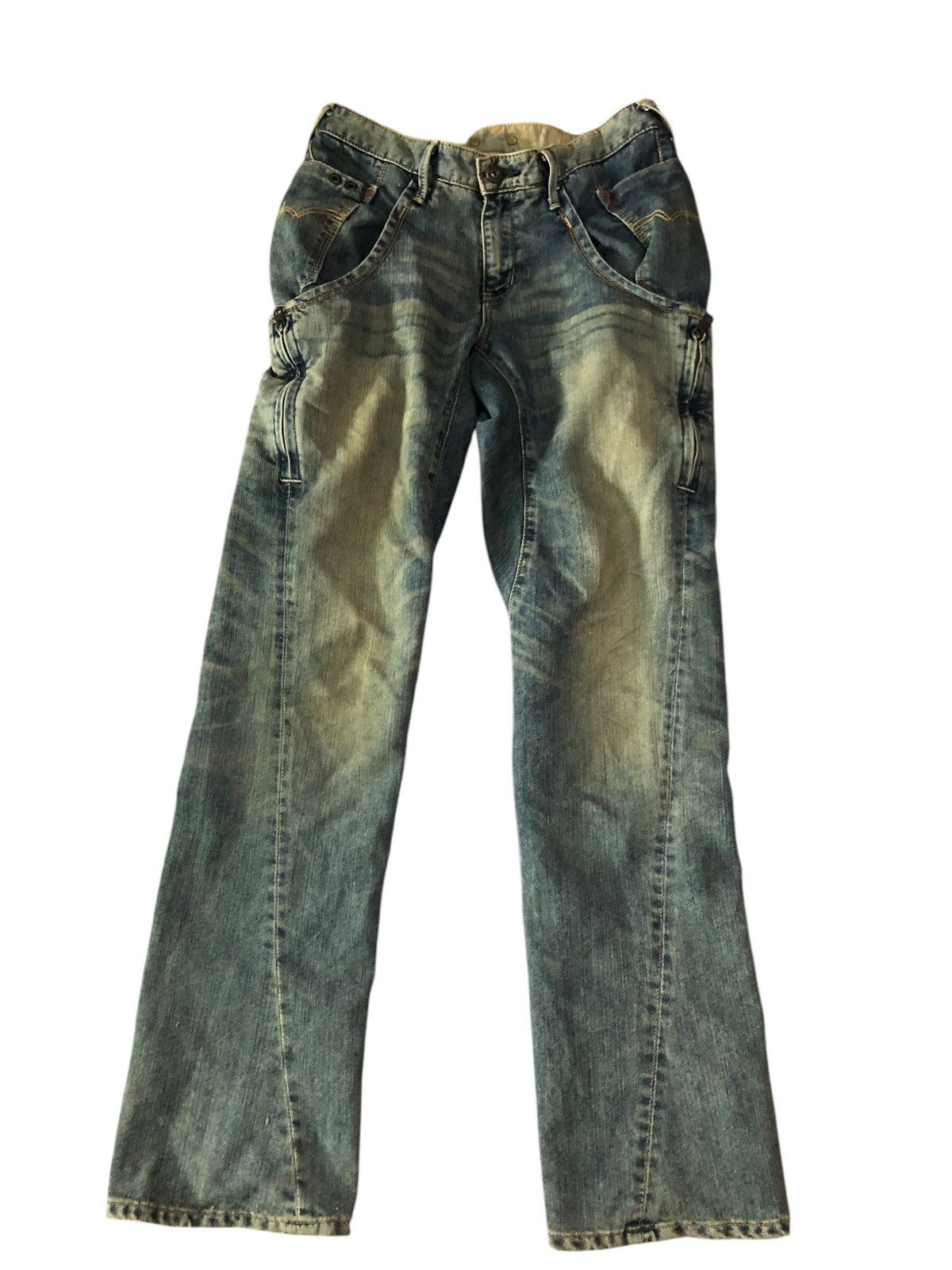 Edwin × If Six Was Nine × Le Grande Bleu (L.G.B.) Edwin Rusty mud max fatique denim pants Size US 30 / EU 46 - 1 Thumbnail