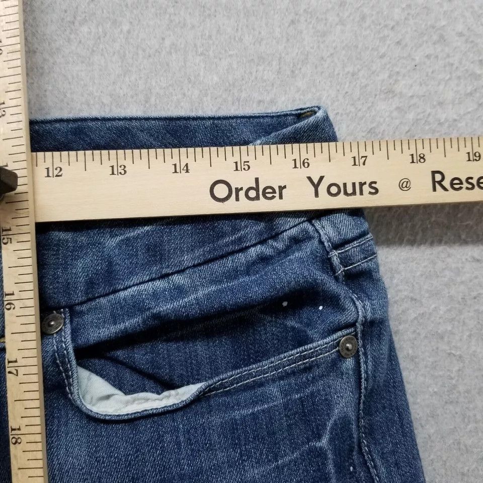 Seven 7 Seven7 Jeans Womens 33x33 Blue Denim Flared Stretch Size 33" - 6 Thumbnail