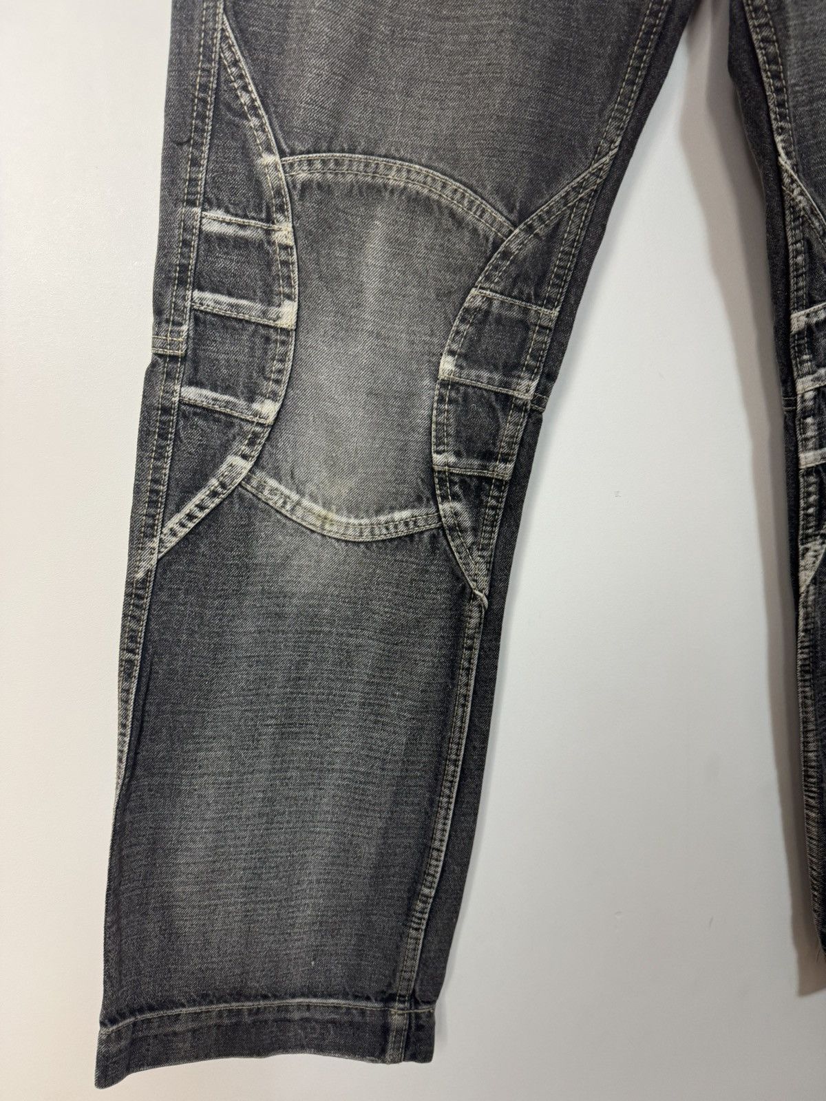 Japanese Brand Japanese Style Panelled Vintage Denim Jeans Avant Garde Size US 33 - 5 Thumbnail