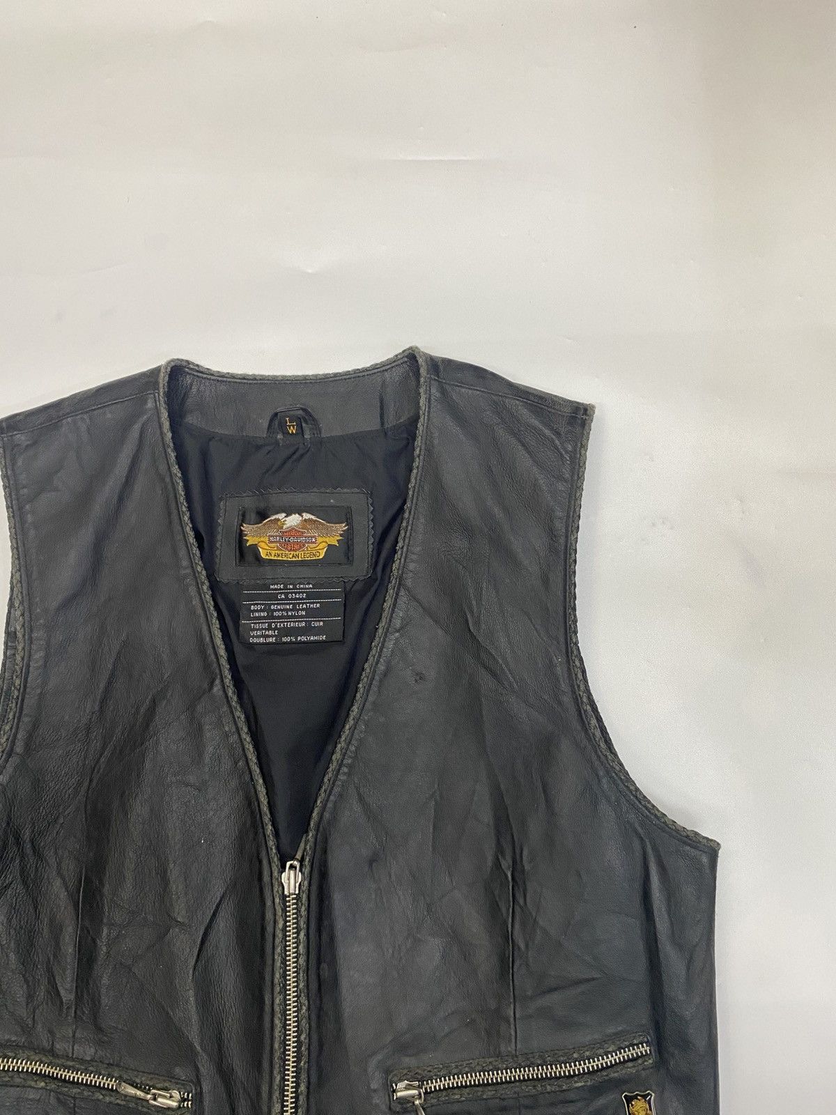 Harley Davidson Vests leather jacket harley davidson Size US M / EU 48-50 / 2 - 2 Thumbnail