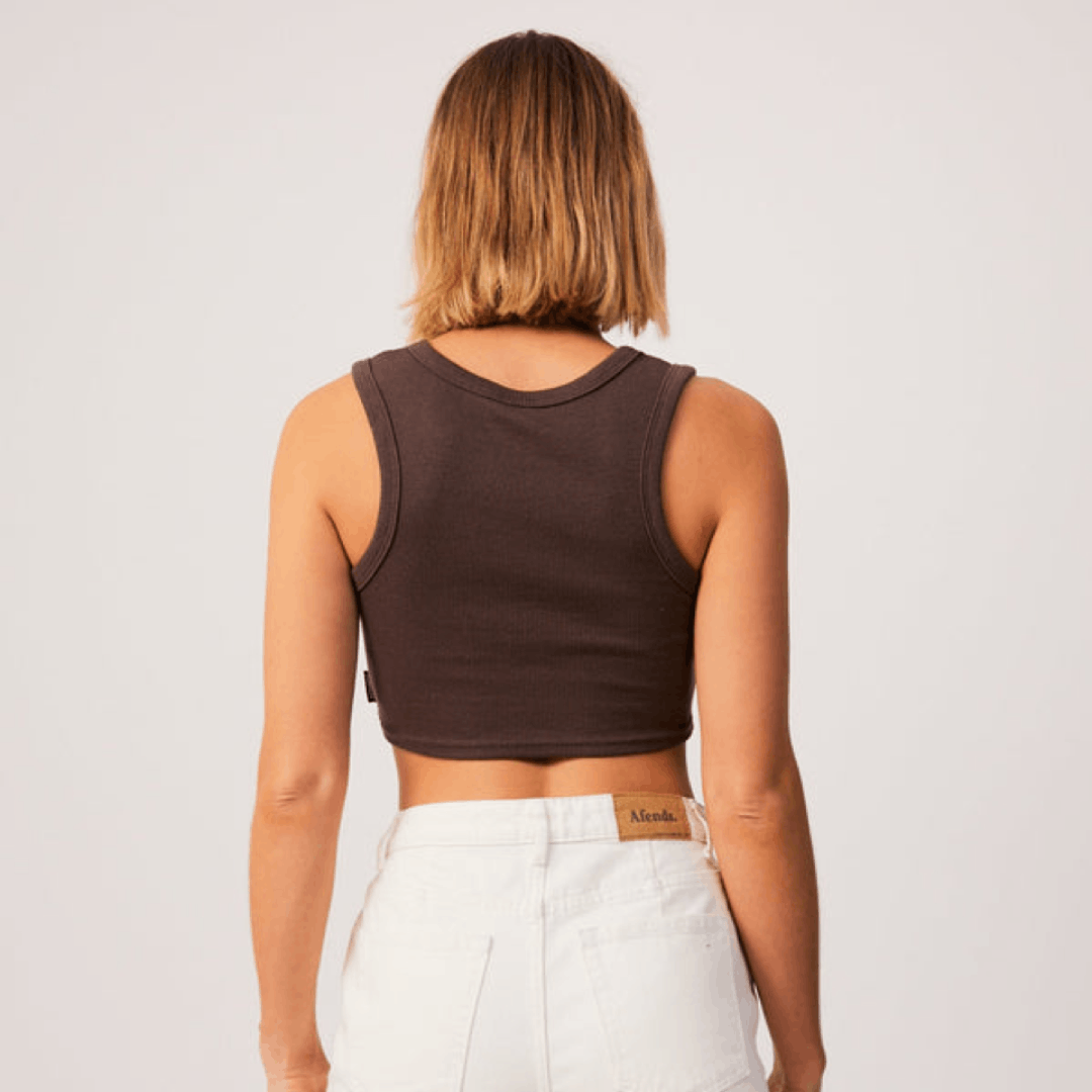Afends BNWT Afends - Chloe - Hemp Ribbed Cropped Tank Top - Large Size L / US 10 / IT 46 - 5 Thumbnail
