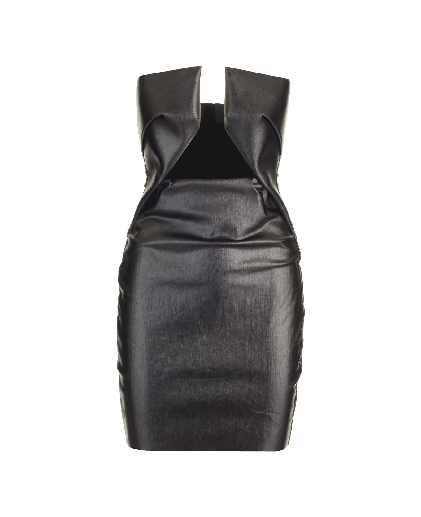 Rick Owens o1y0126 Mini Dress in Black Size M / US 6-8 / IT 42-44 - 1 Thumbnail