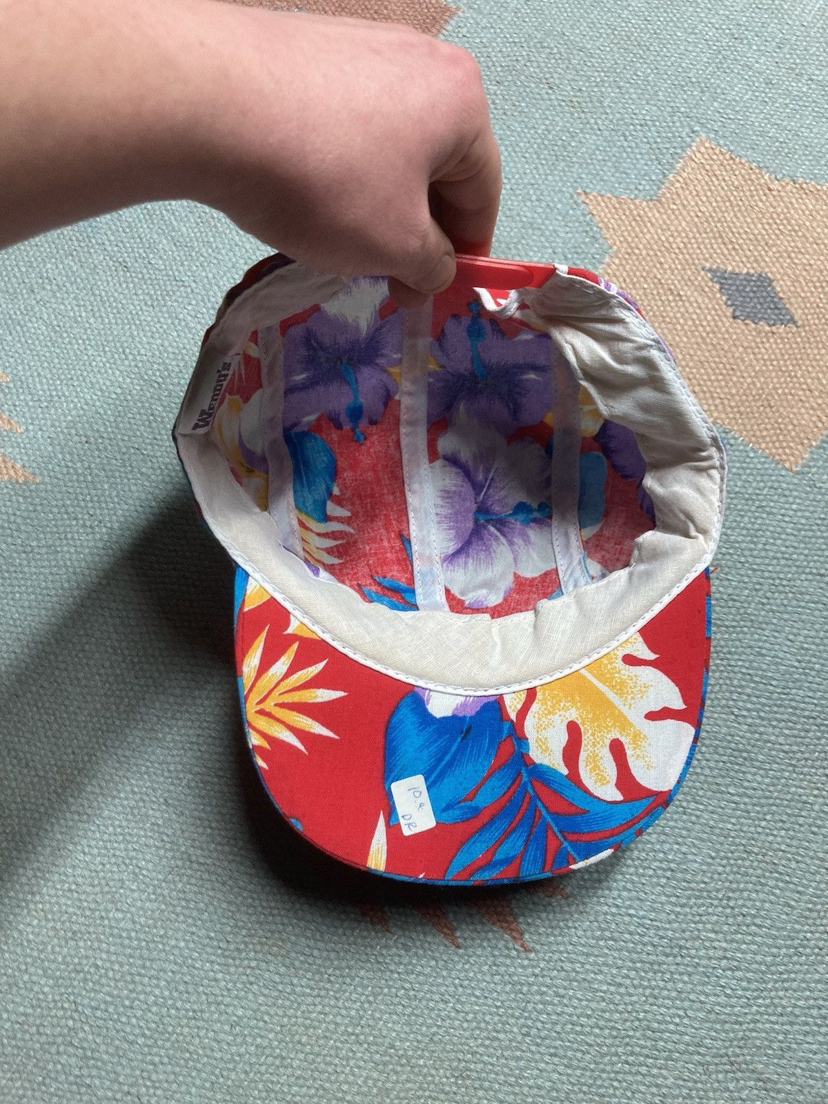 Vintage Vtg 90s SnapBack hat Wendy’s employee 5 panel cap Hawaiian Size ONE SIZE - 4 Thumbnail