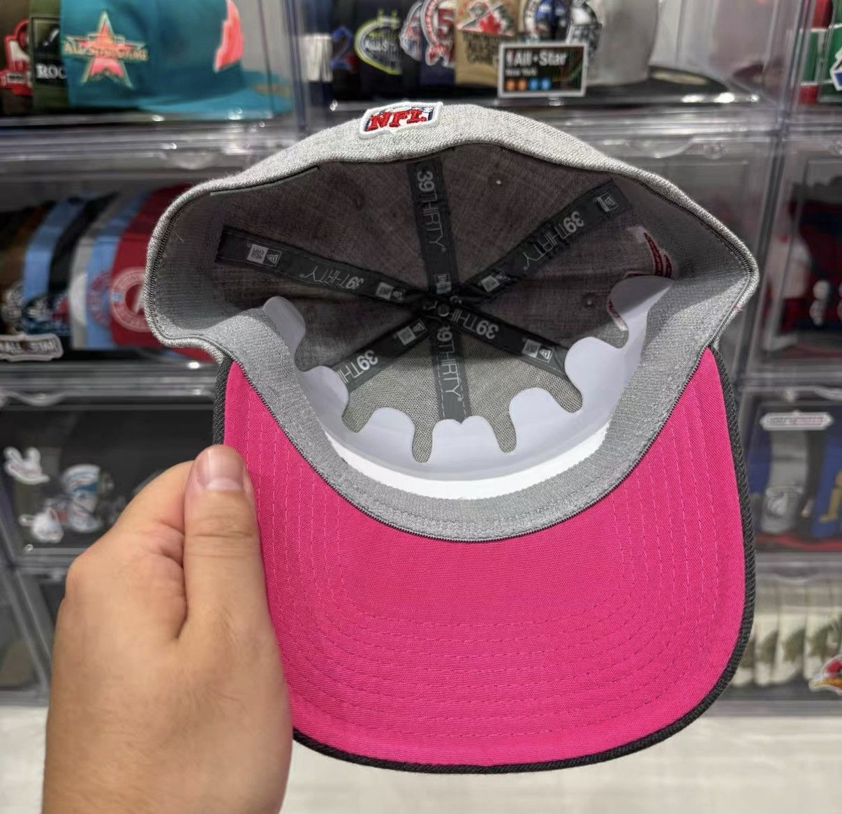 New Era New Era NFL New England Patriots Pink Baseball Cap J32 Size ONE SIZE - 6 Thumbnail
