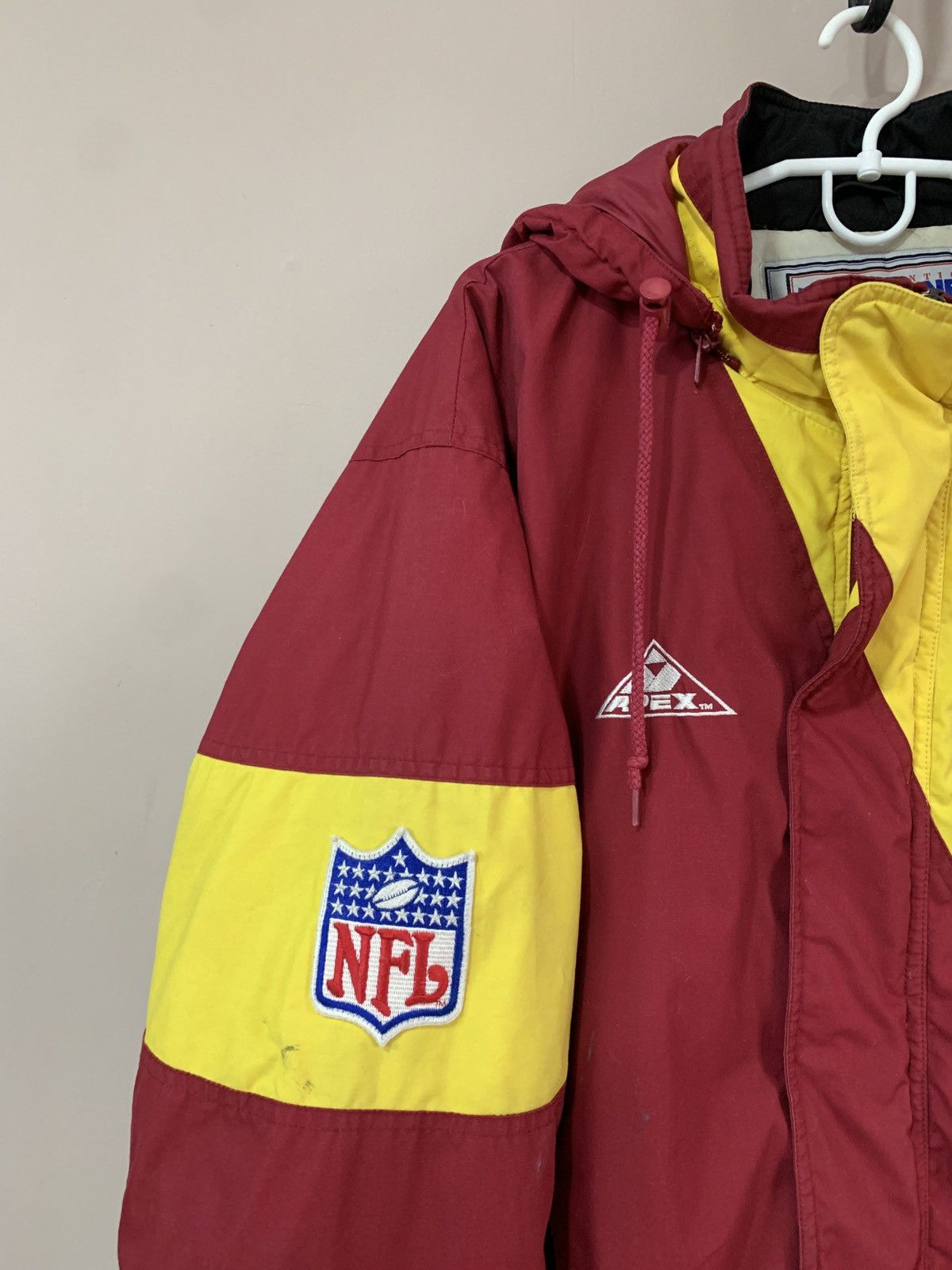 Apex Washington Redskins Apex One Bomber Jacket 90x Vintage NFL Size US XL / EU 56 / 4 - 3 Thumbnail
