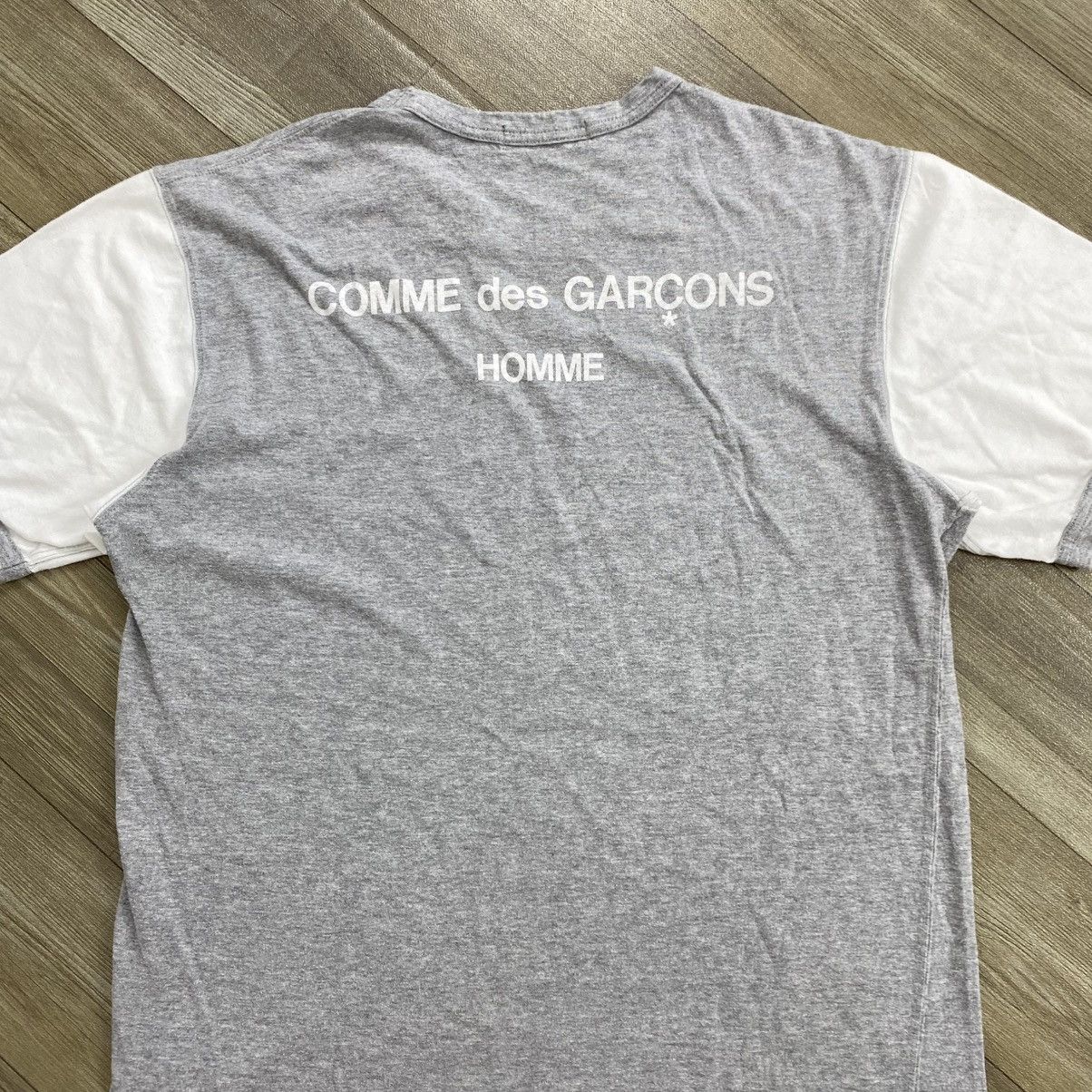 Comme des Garcons SS07 Comme Des Garçons Homme CDG Back Print Two Tone Tshirt Size US M / EU 48-50 / 2 - 2 Thumbnail