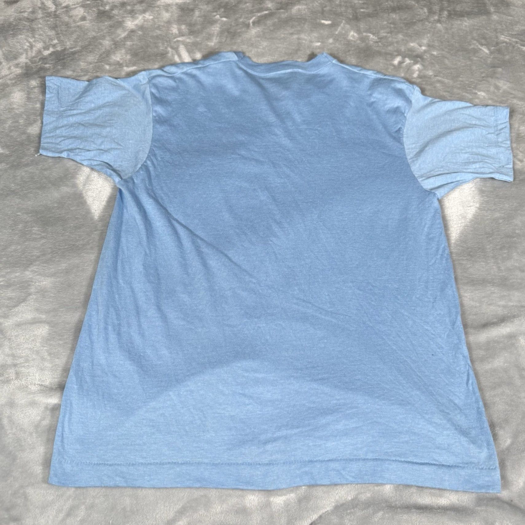 Vintage VINTAGE Music T Shirt Mens M Slim Fit Johnny Mestro 80s Blue Cotton Polyester Graphic Print Crew Neck Short Sleeve Slimming Size US M / EU 48-50 / 2 - 4 Thumbnail