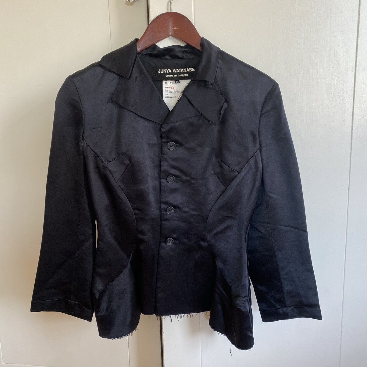 Junya Watanabe Junya Watanabe / CDG — Black Silk Blazer Size M / US 6-8 / IT 42-44 - 1 Thumbnail