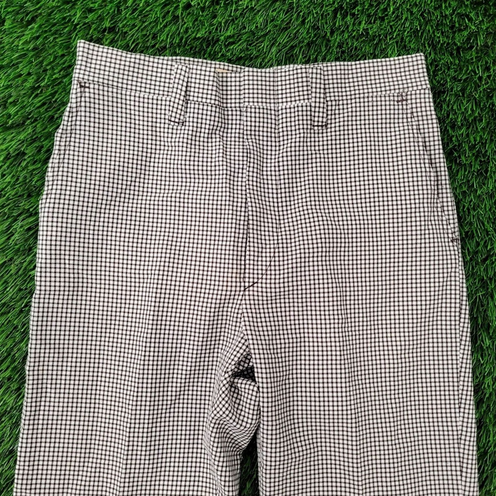 Vintage VINTAGE 80s Disco MOD Polyester Pants 30x27 Checkered Flared Boots Size US 30 / EU 46 - 5 Thumbnail
