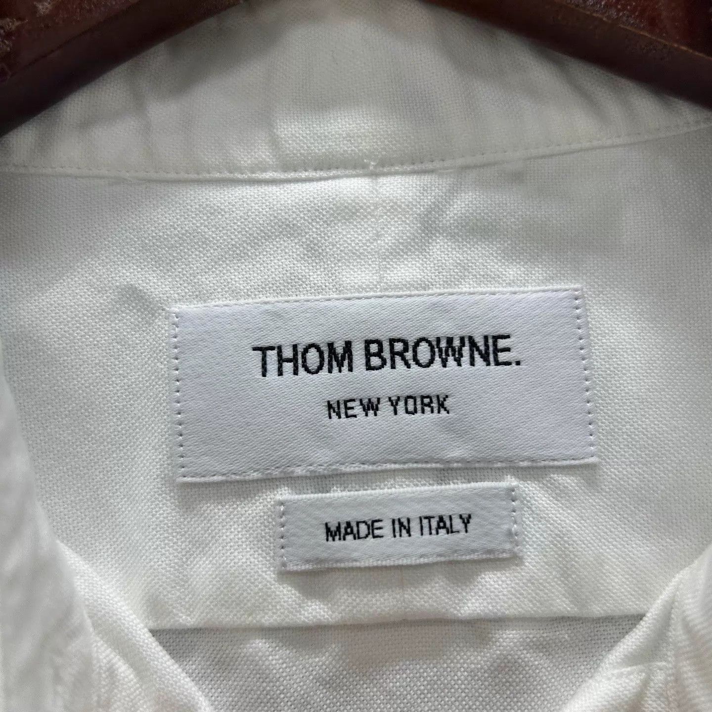 Thom Browne Thom Browne 99 New White Cuff Strap Striped LS Shirt 40 Size S / US 4 / IT 40 - 4 Thumbnail
