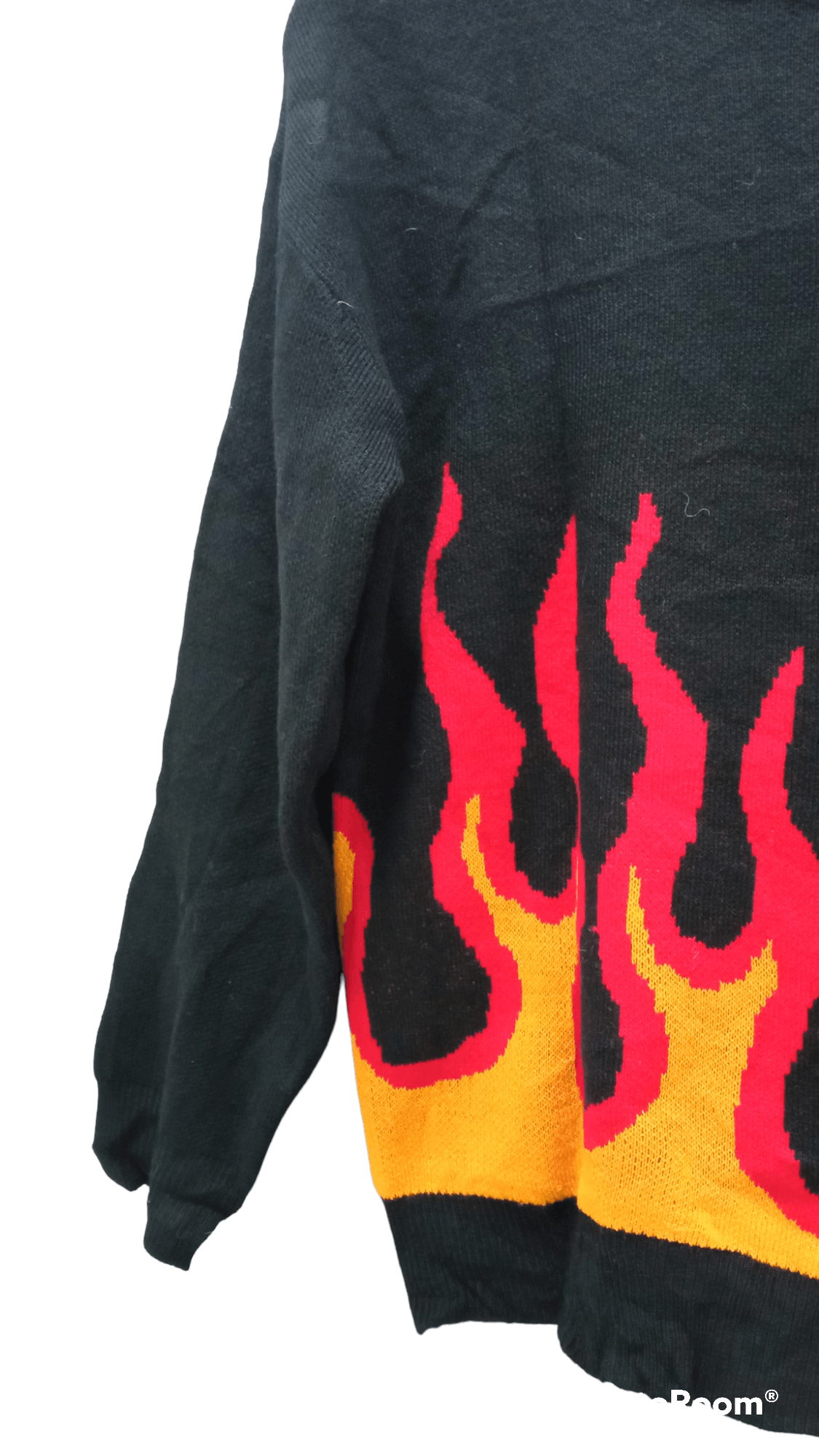 Japanese Brand × Vintage 🔥🔥Vintage Style Pipue De Pique Flame Sweatshirt Size US S / EU 44-46 / 1 - 5 Thumbnail