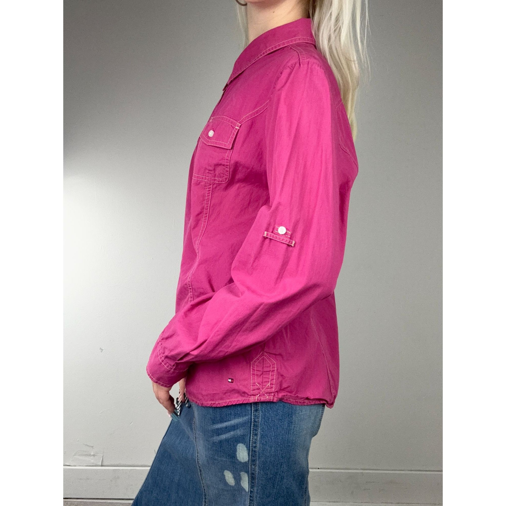 Tommy Hilfiger Tommy Hilfiger Pink Button Up Size XL / US 12-14 / IT 48-50 - 2 Thumbnail