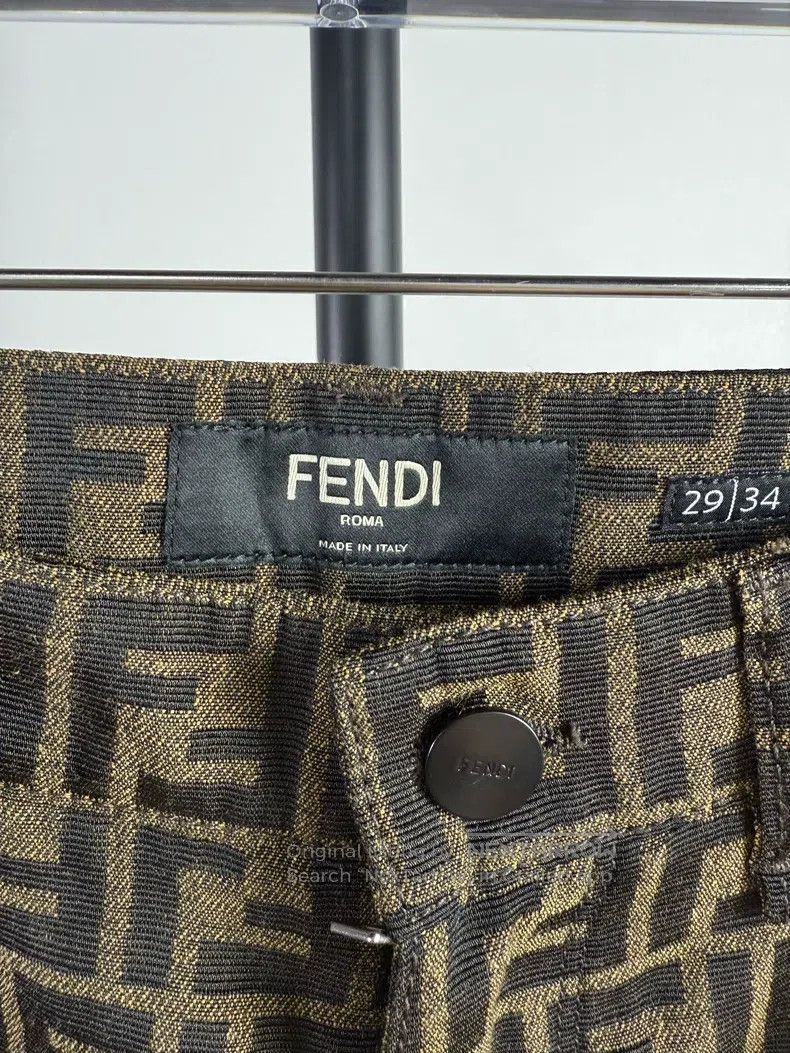 Fendi Fendi All-over print denim pants Size US 29 - 7 Thumbnail