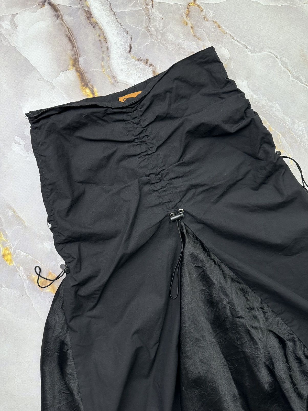 Japanese Brand Vintage Flared Skirt With Drawstrings Size 25" / US 0 / IT 36 - 3 Thumbnail