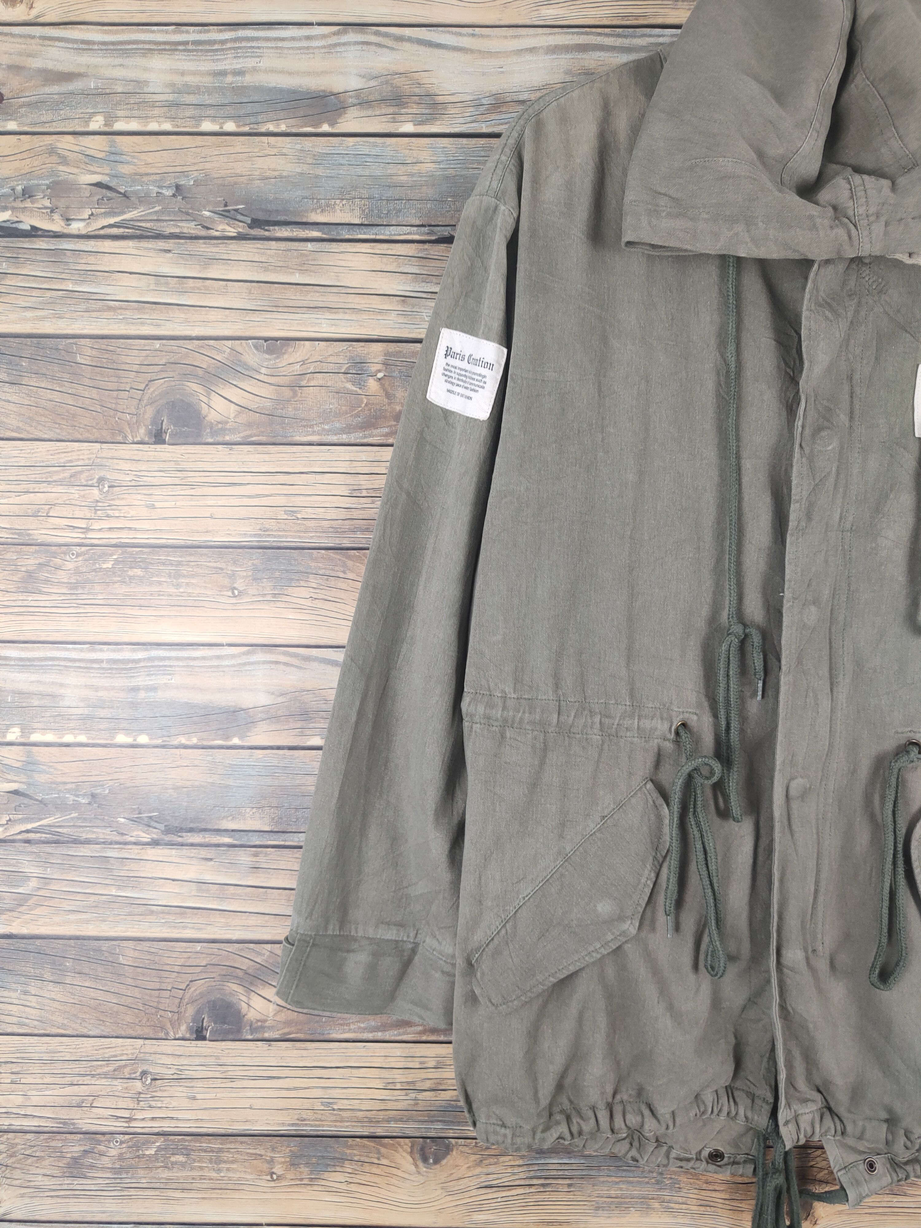 Japanese Brand × Vintage Vintage Langrit Olive Faded Hoodie Jackets Size US L / EU 52-54 / 3 - 4 Thumbnail