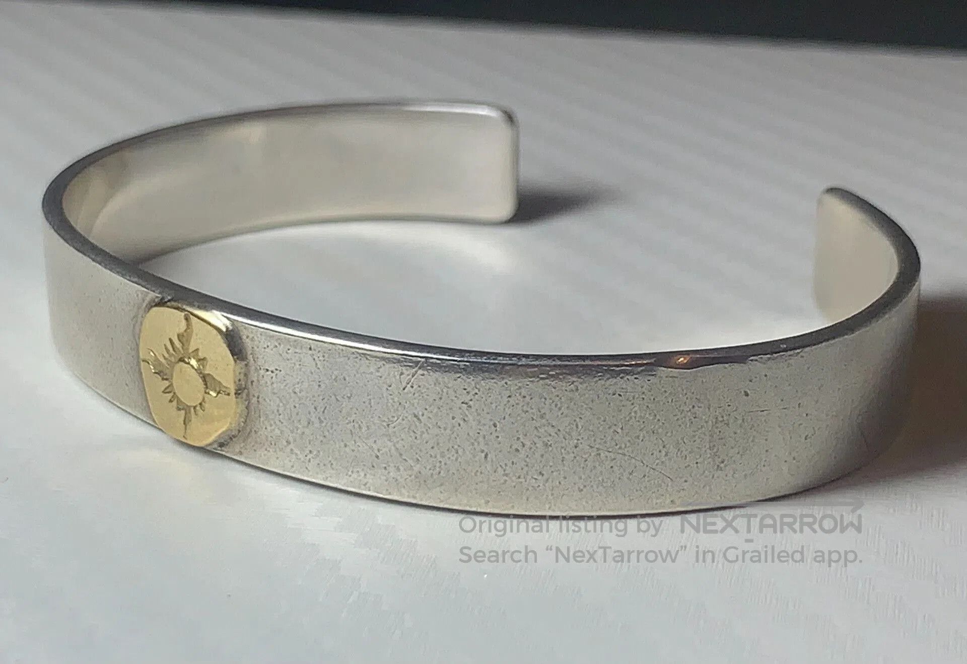 The Flat Head Flat Head Silver Cuff Bracelet. Size ONE SIZE - 2 Thumbnail
