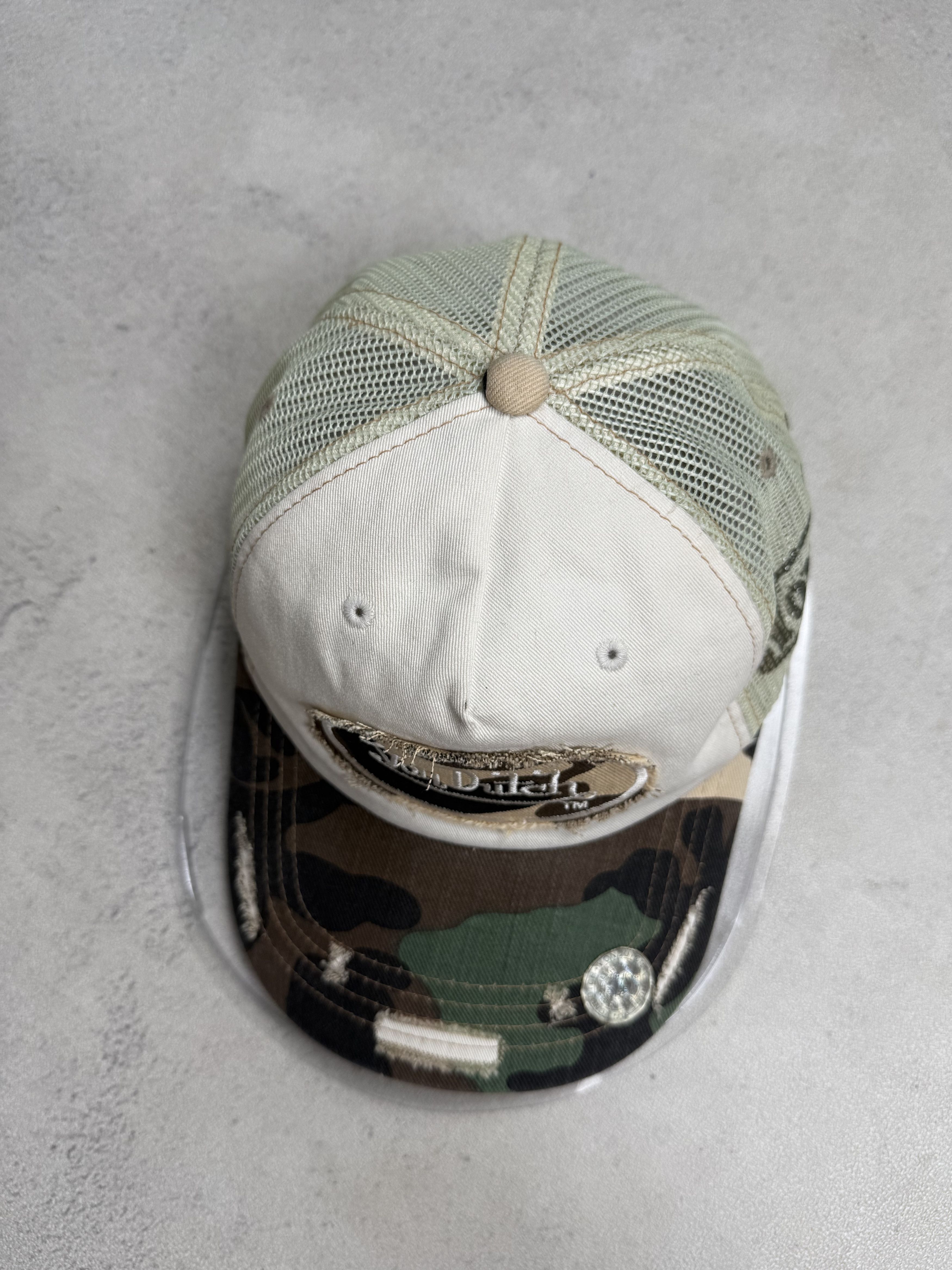 Von Dutch Von Dutch Trucker Hat Cap Camo Distressed Size ONE SIZE - 6 Thumbnail