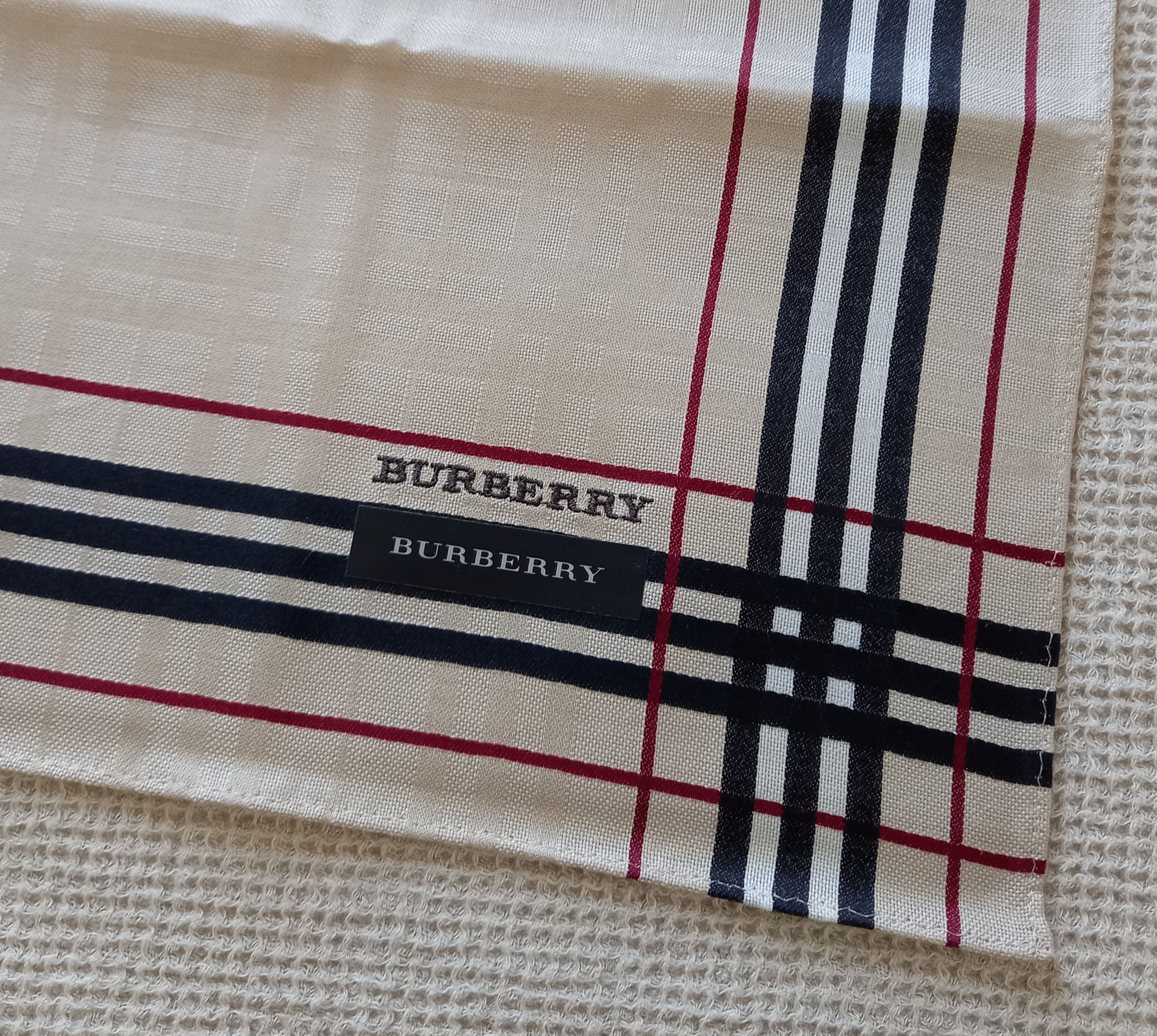 Burberry × Vintage NEW Vintage Burberry Bandana/Handkerchief/Pocket Square Size ONE SIZE - 3 Thumbnail