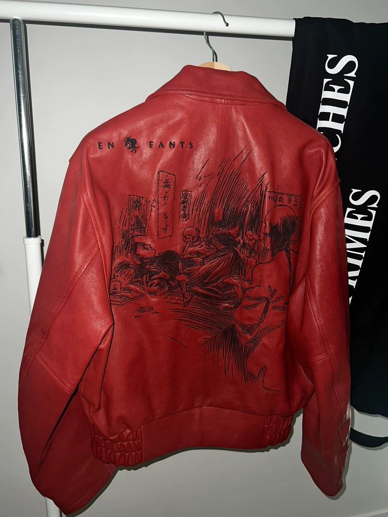 Enfants Riches Deprimes enfants riches deprimes 23 FW Red Leather Jacket 2504-Nexta Size US L / EU 52-54 / 3 - 2 Thumbnail