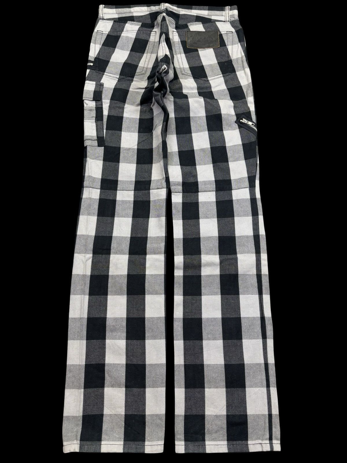 Japanese Brand 💥Seditionaries💥Batsu Chckered Zipper Multipocket Pant F799 Size US 30 / EU 46 - 2 Thumbnail
