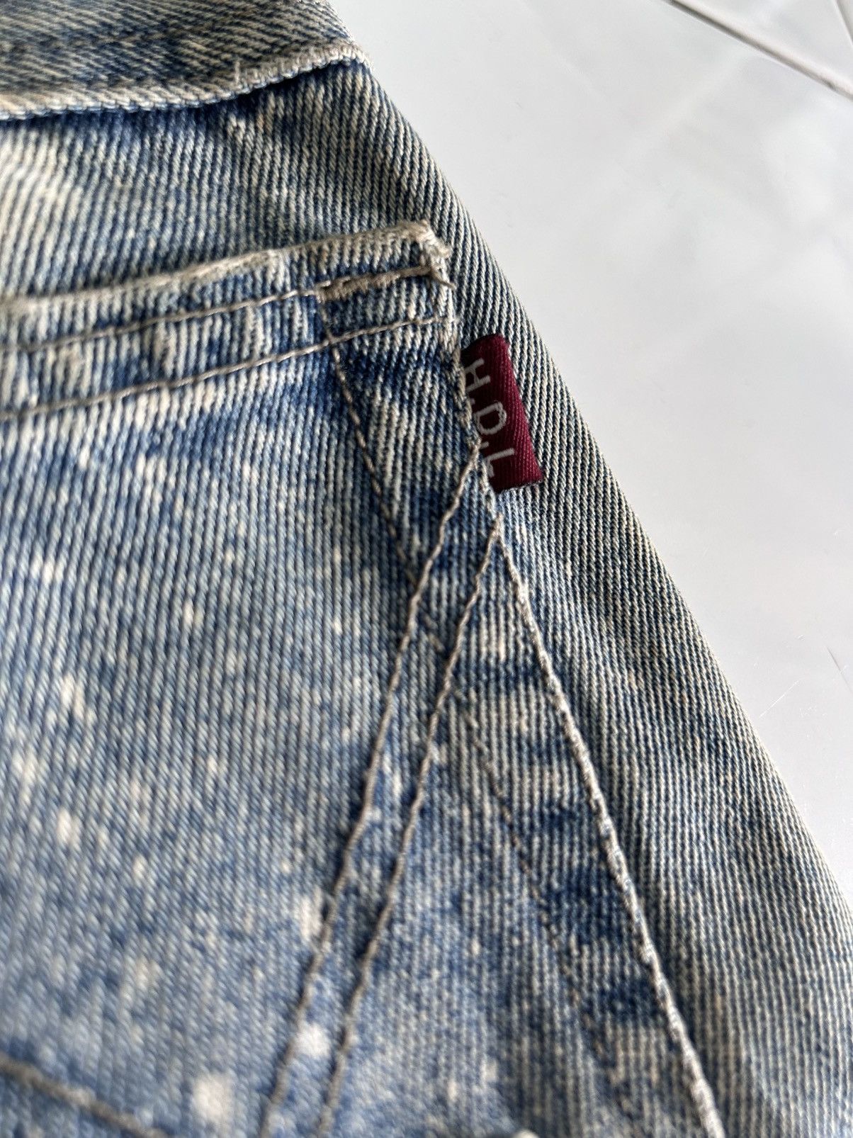 Japanese Brand × Vintage Vintage HAN DI LONG JEANS Japanese Distressed Painted Denim Size US 27 - 18 Thumbnail