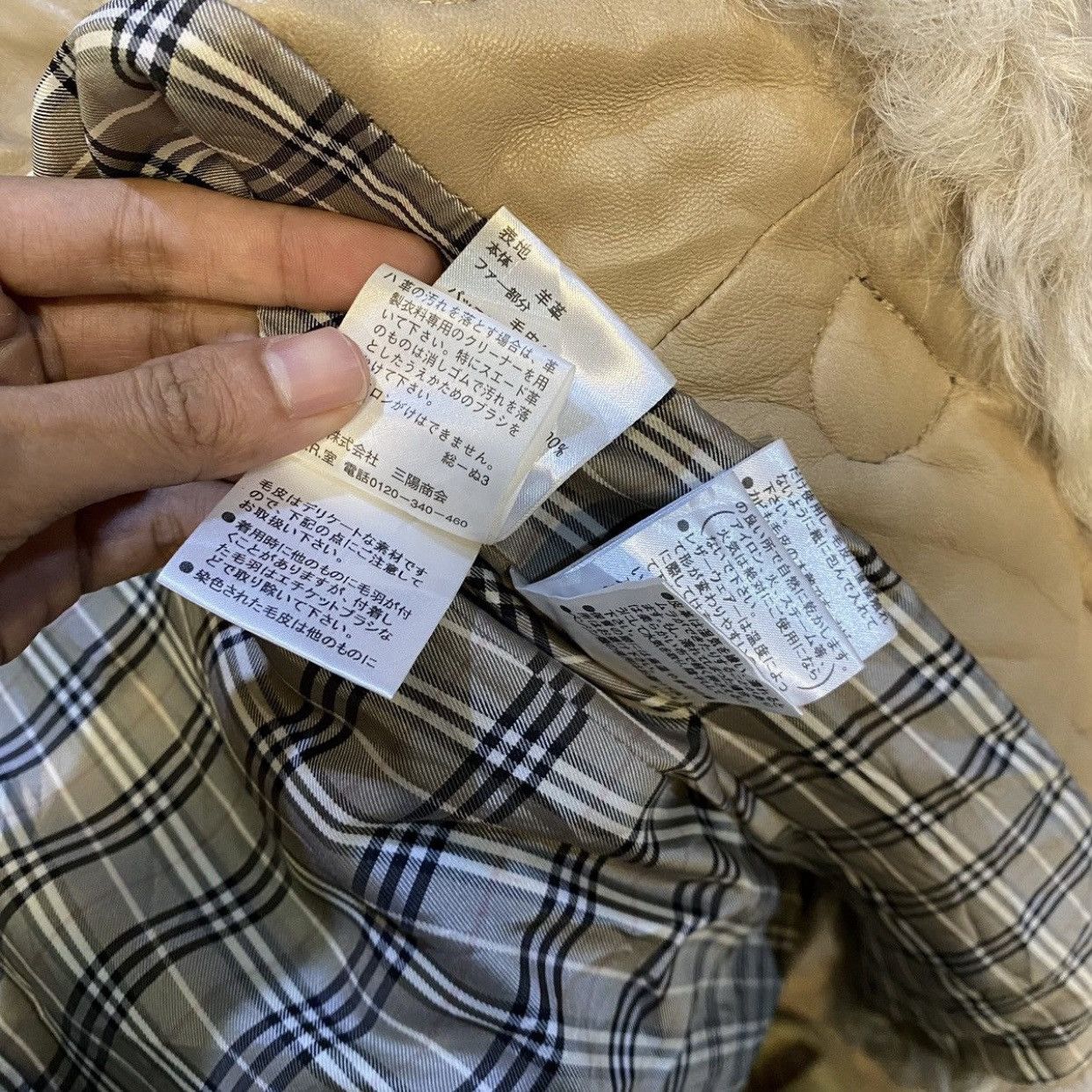 Burberry Burberry London Blue Label sheepskin leather jacket fur trim Size XS / US 0-2 / IT 36-38 - 13 Thumbnail