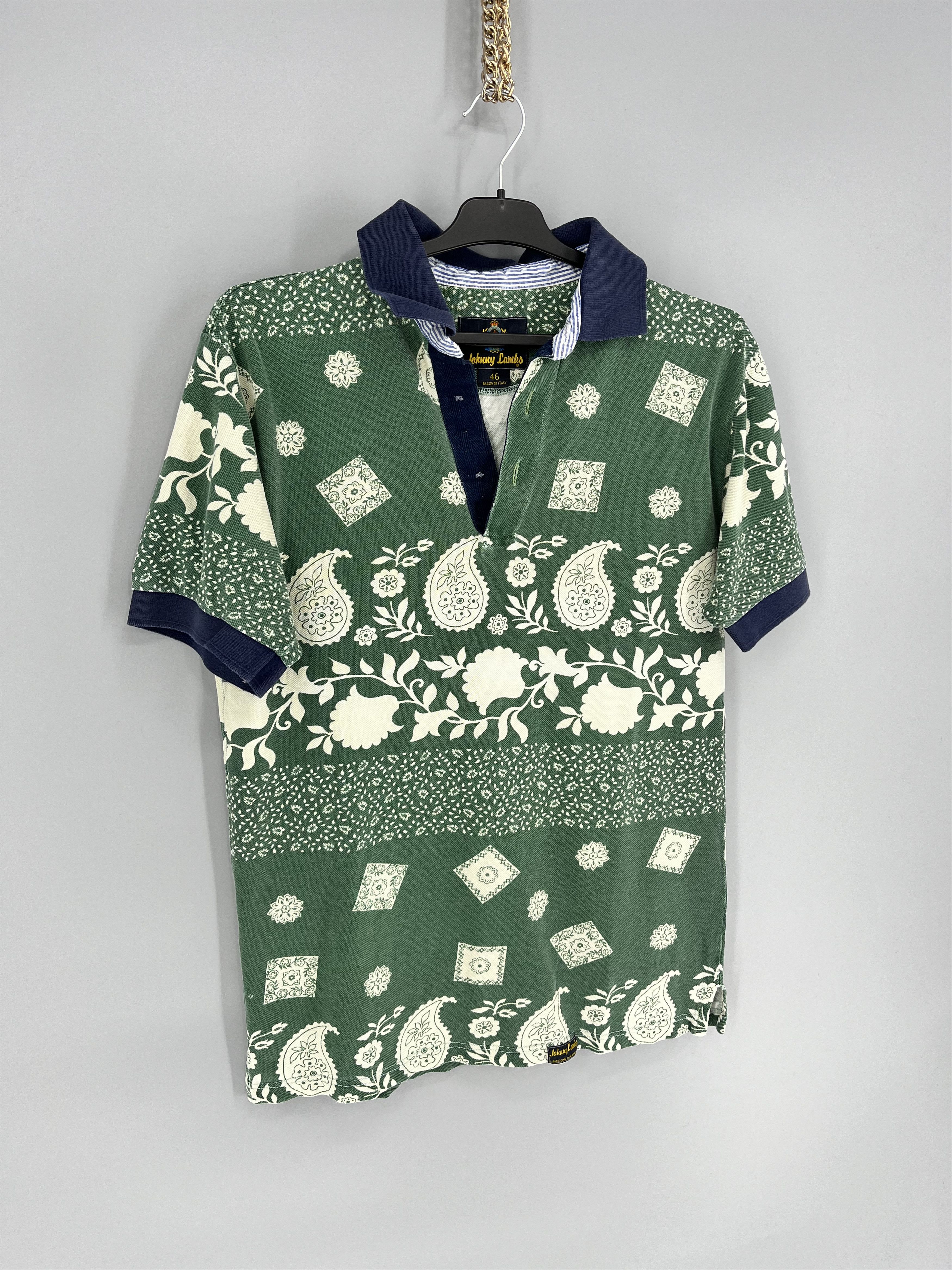 Vintage Vintage Johnny Lambs Milano polo Italy Paisley Size US M / EU 48-50 / 2 - 2 Thumbnail