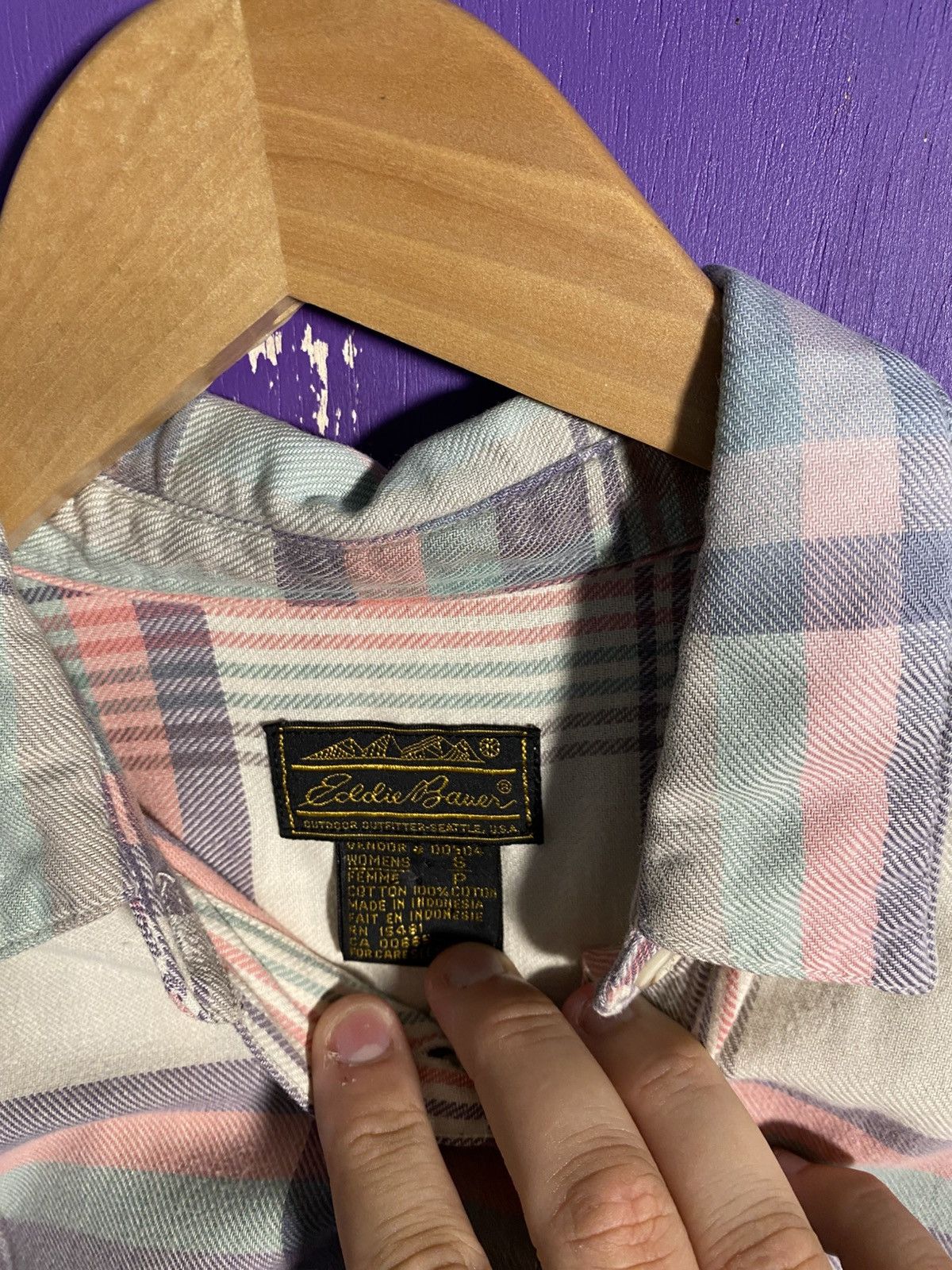 Eddie Bauer Vintage 90s Eddie Bauer plaid button up Size S / US 4 / IT 40 - 4 Thumbnail