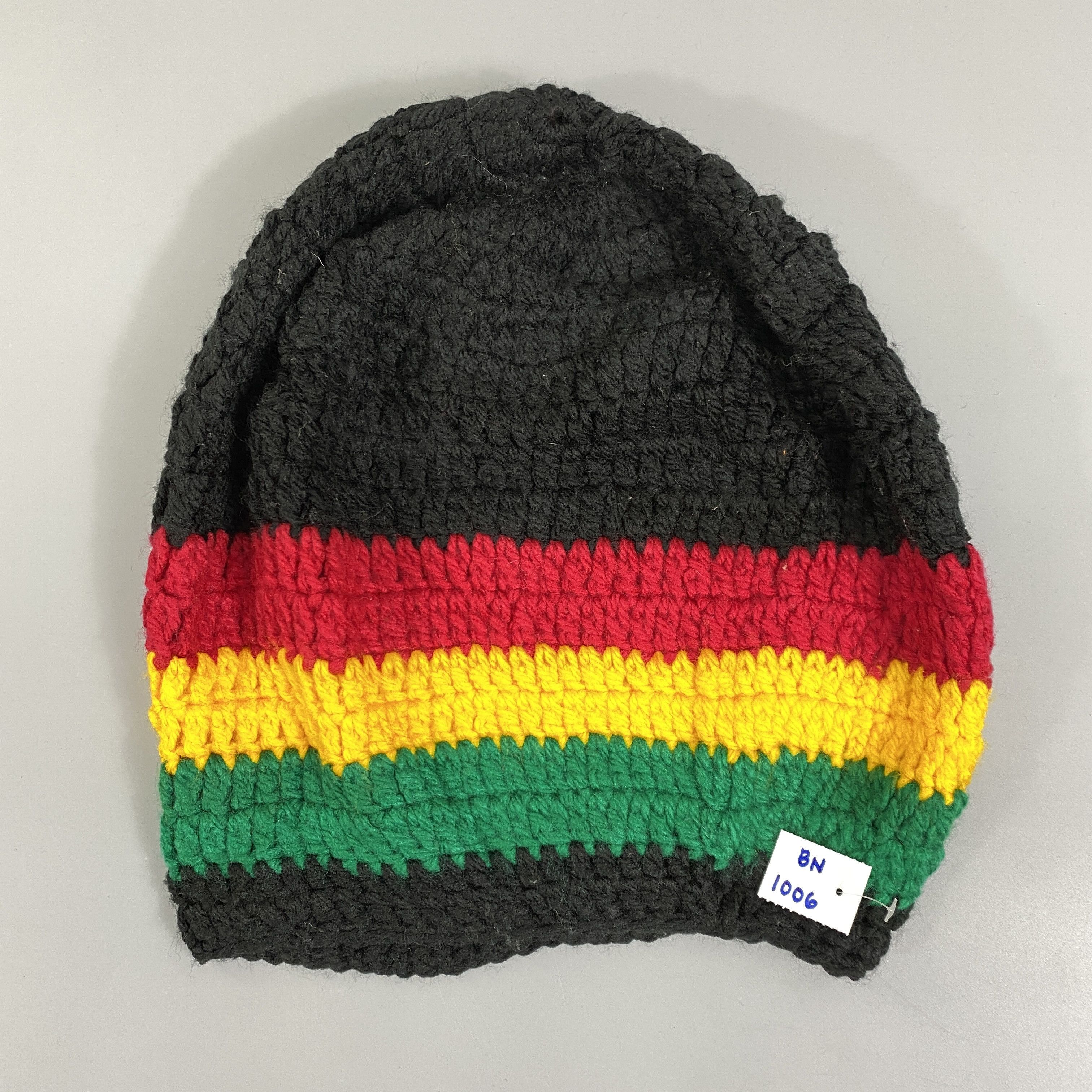 Japanese Brand Vintage Rasta Knitted Slouchy Beanie Hat -BN1006 Size ONE SIZE - 6 Thumbnail