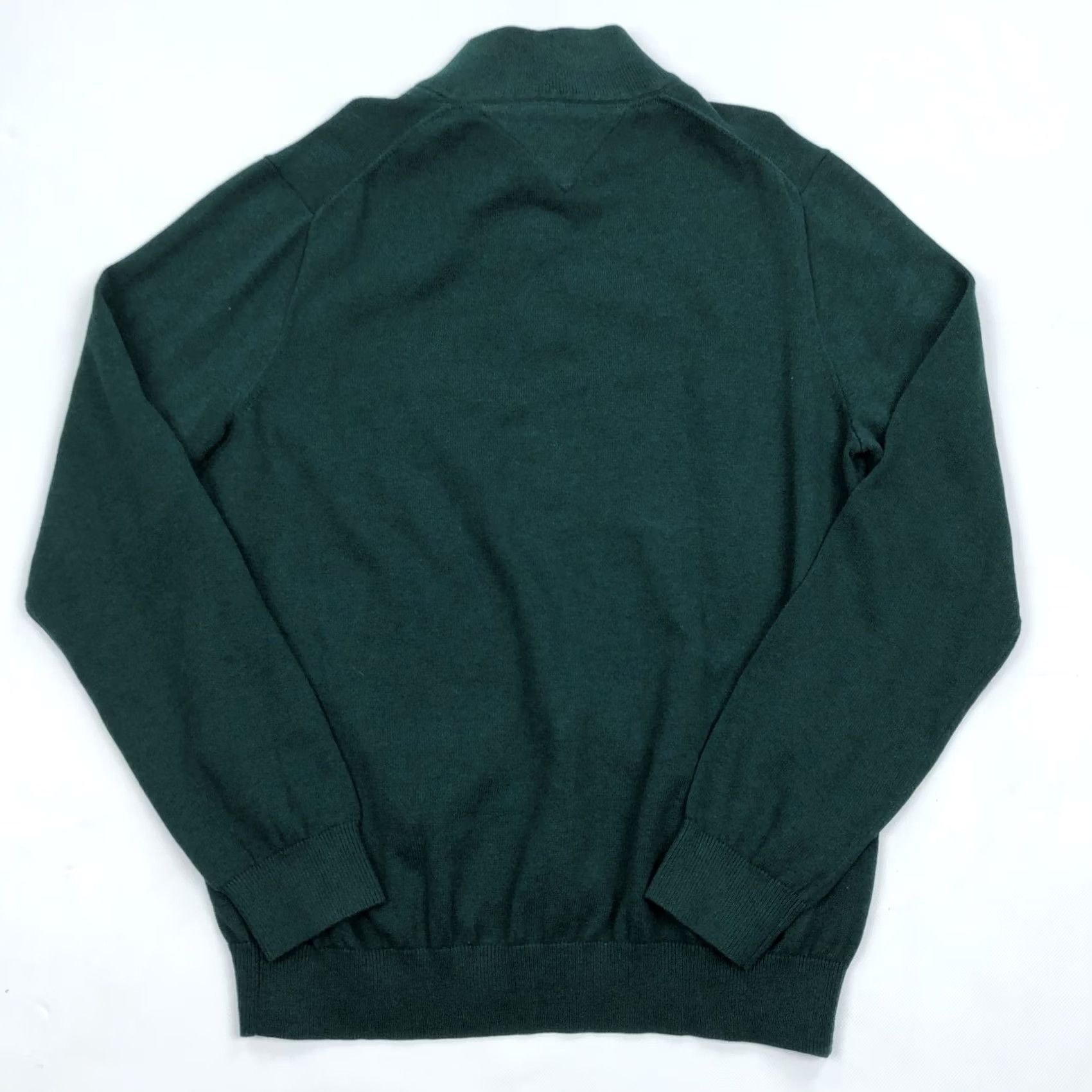 Tommy Hilfiger Tommy Hilfiger Men's Green Premium Cotton 1/4 Zip Pullover Sweater XL NWT Size US XL / EU 56 / 4 - 7 Thumbnail