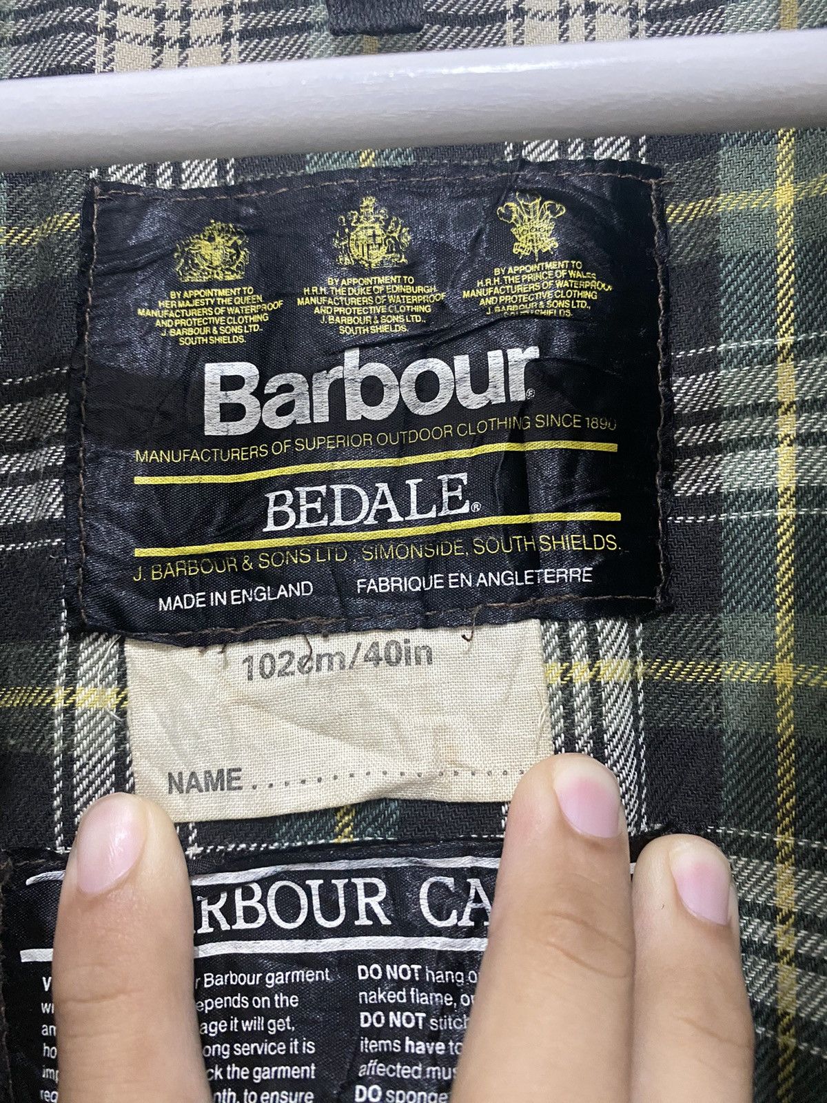 Barbour Barbour Bedale Waxed Cotton Jacket Made England Size US S / EU 44-46 / 1 - 10 Thumbnail