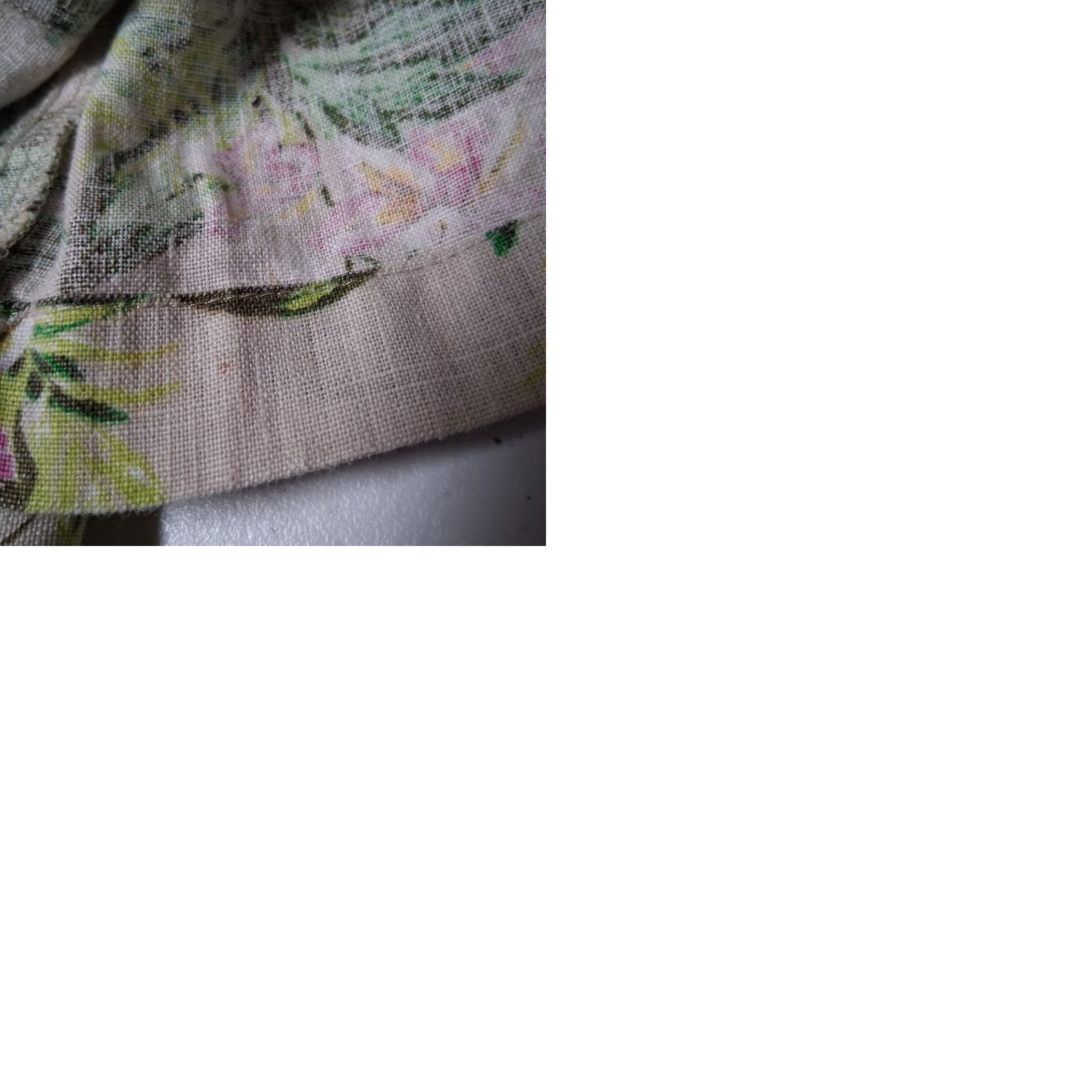 J. Jill J. Jill Love Linen Pants Women S Beige Pink Floral Wide-Leg Cropped Beach Lounge Cropped Linen Pants Summer Spring Beachwear Womens Size 28" / US 6 / IT 42 - 9 Thumbnail