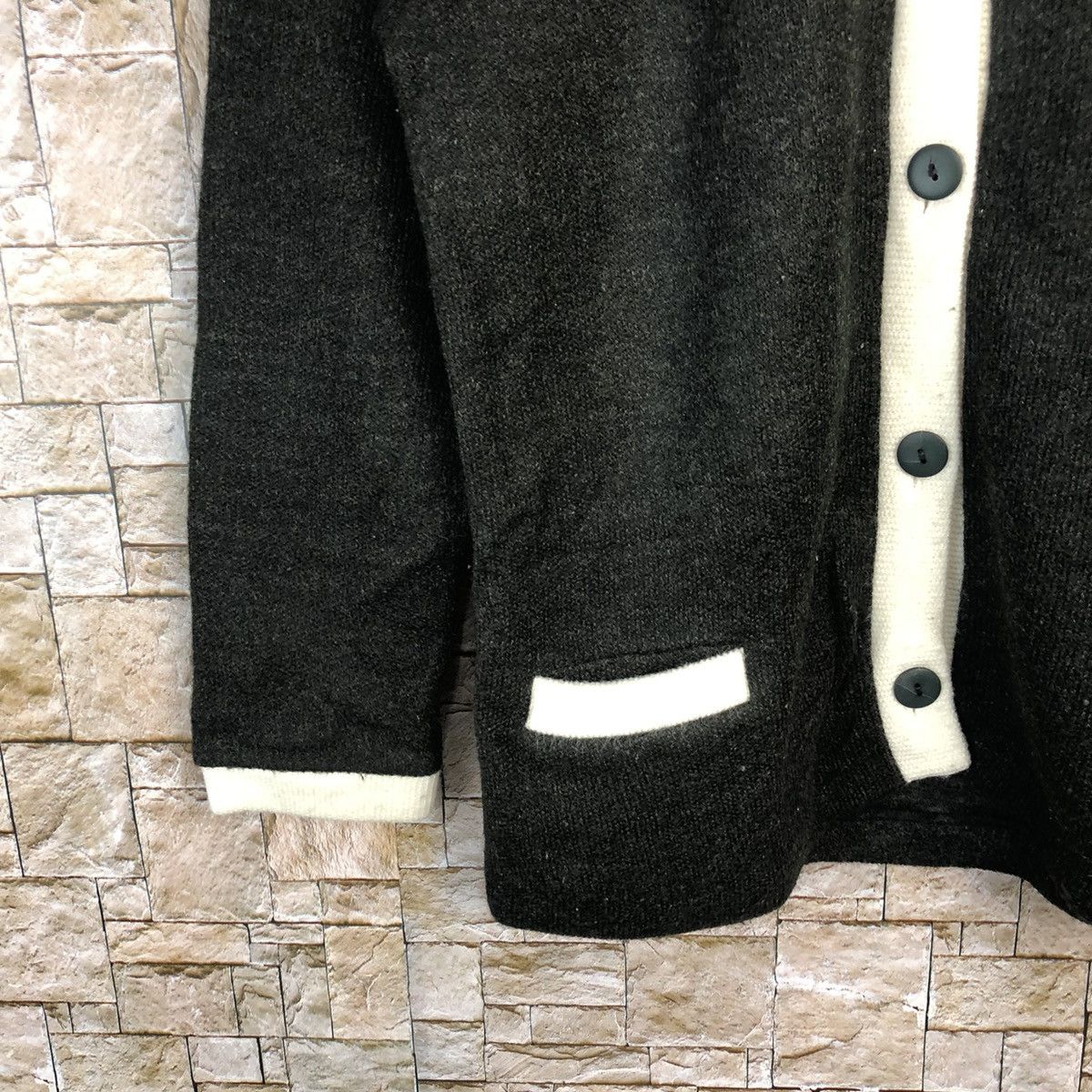 Homespun Knitwear × Japanese Brand The Blue Black japan Cardigan #A868 Size S / US 4 / IT 40 - 7 Thumbnail