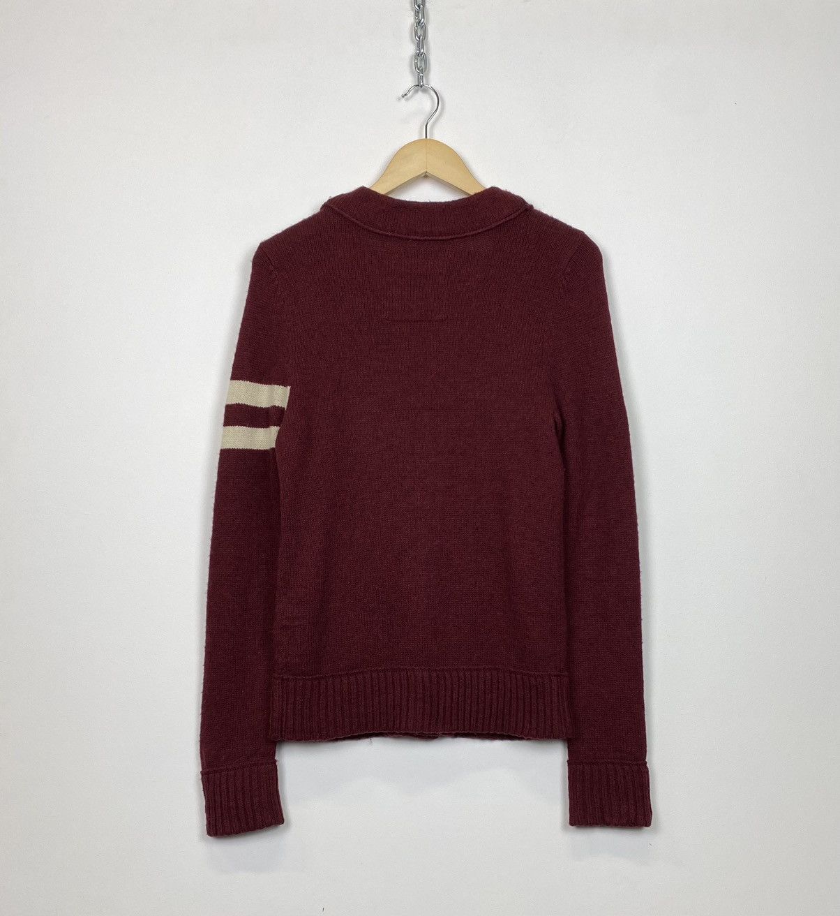 Abercrombie & Fitch Abercrombie & Fitch Y2K Knit Cardigan Patchwork Logo Size US S / EU 44-46 / 1 - 7 Thumbnail