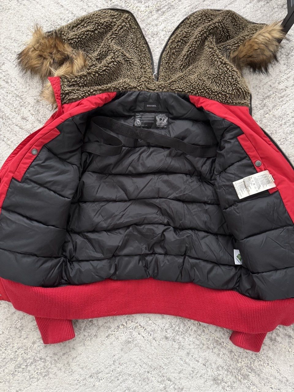 Diesel Diesel Weskimo N-2B Bomber Fur Hood Japan Rare Avant Garde Size US M / EU 48-50 / 2 - 6 Thumbnail